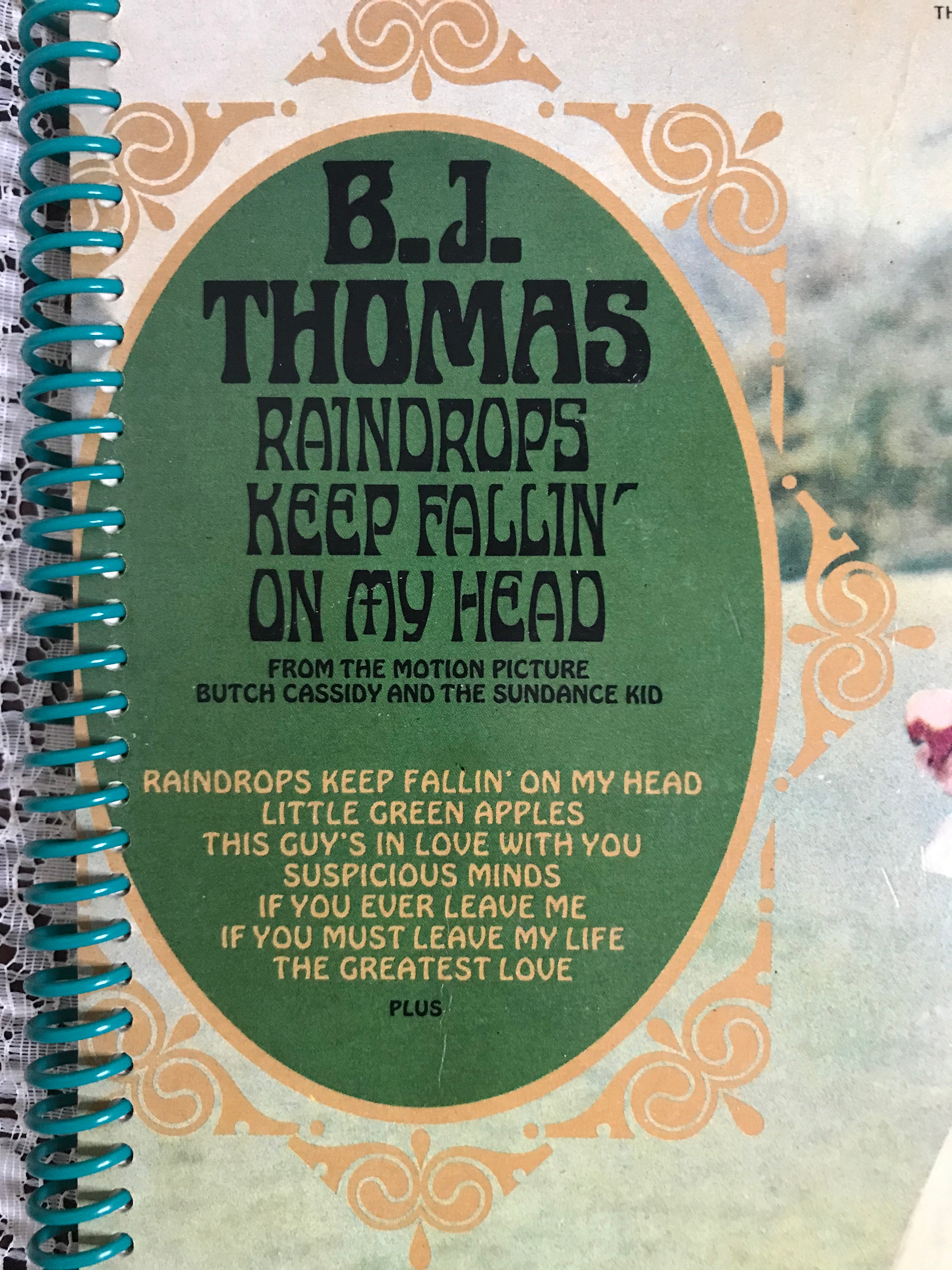 BJ Thomas Album Cover Notebook