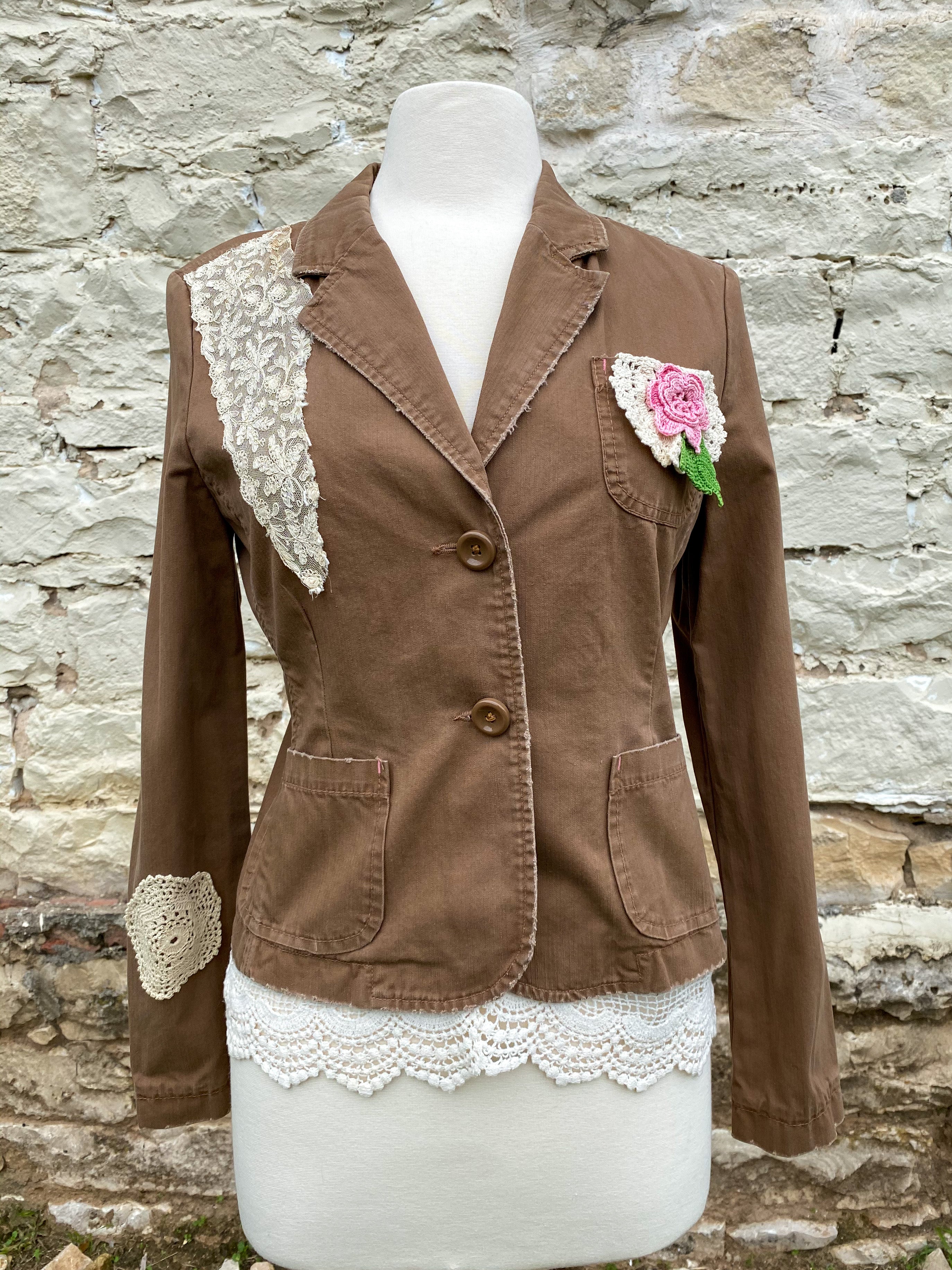 Brown Cotton Jacket - Small