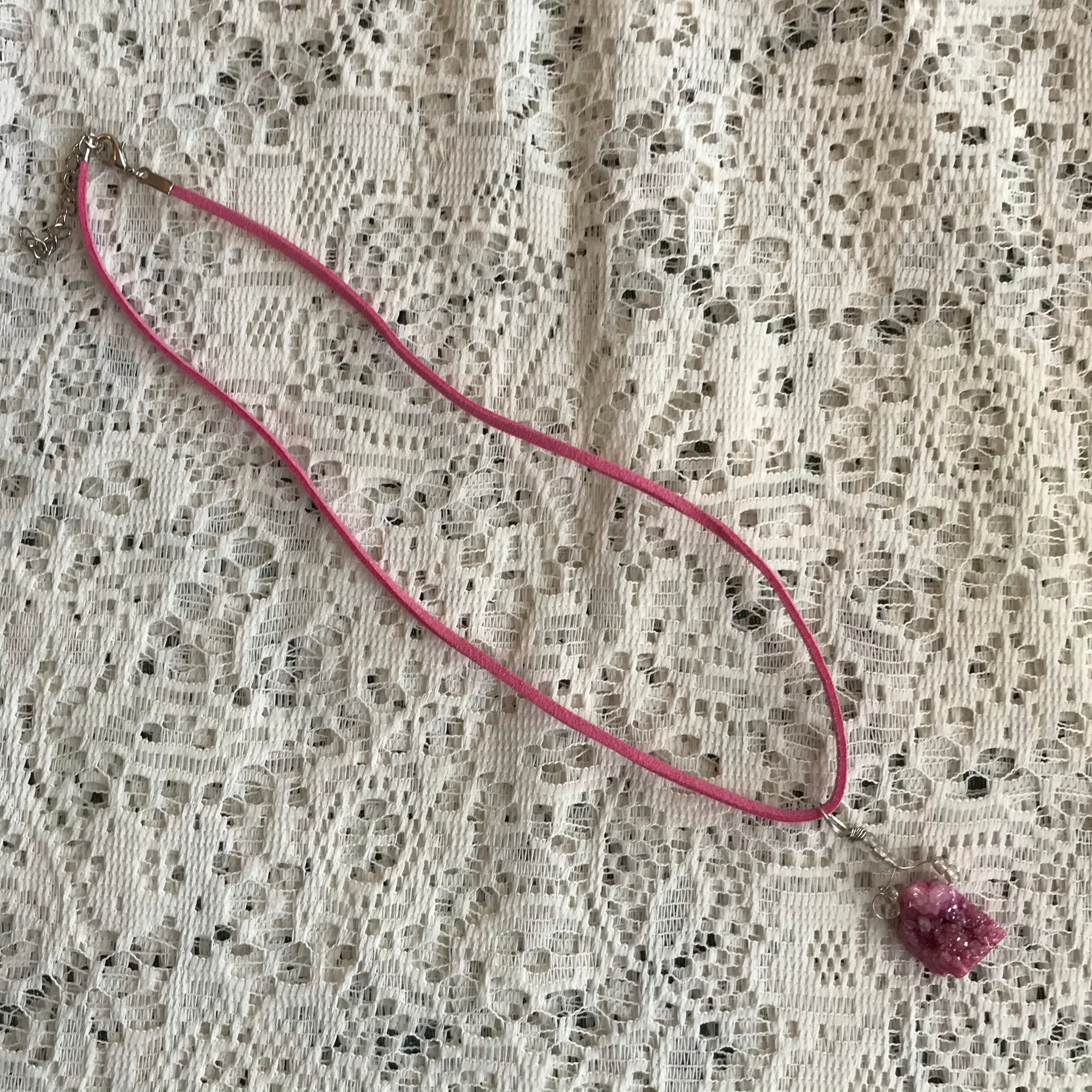 Pink Crystal Necklace