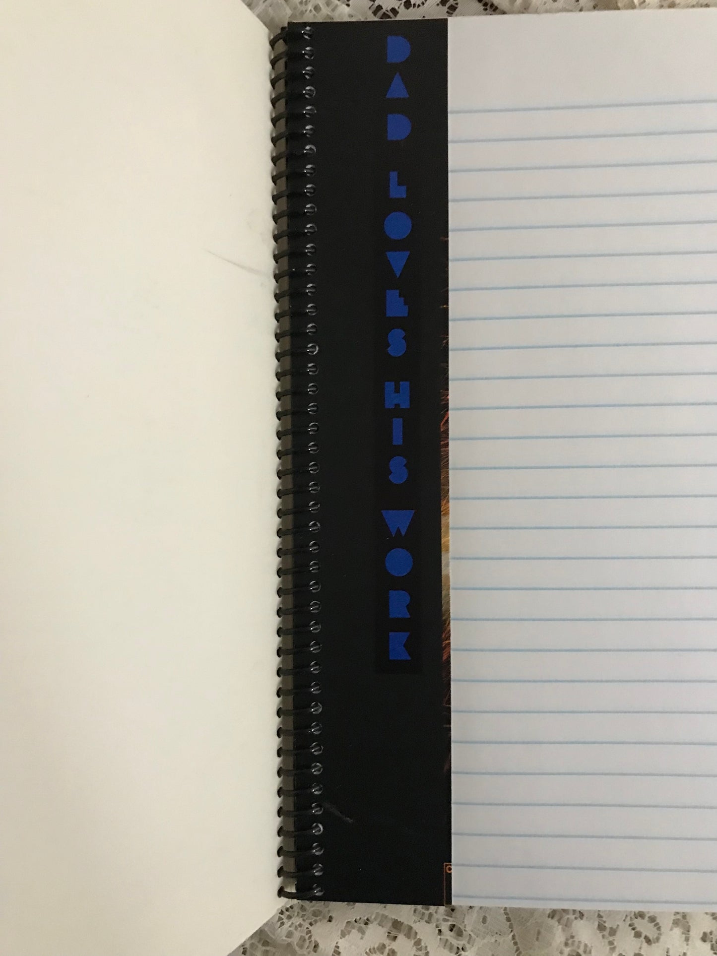 James Taylor Dad Loves His Work Album Cover Notebook