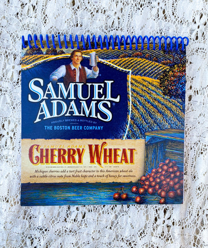 Samuel Adams Cherry Wheat Recycled Beer Carton Notebook