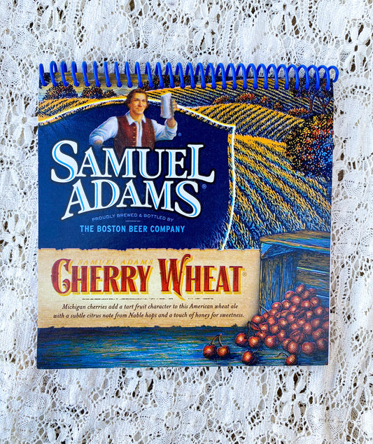 Samuel Adams Cherry Wheat Recycled Beer Carton Notebook