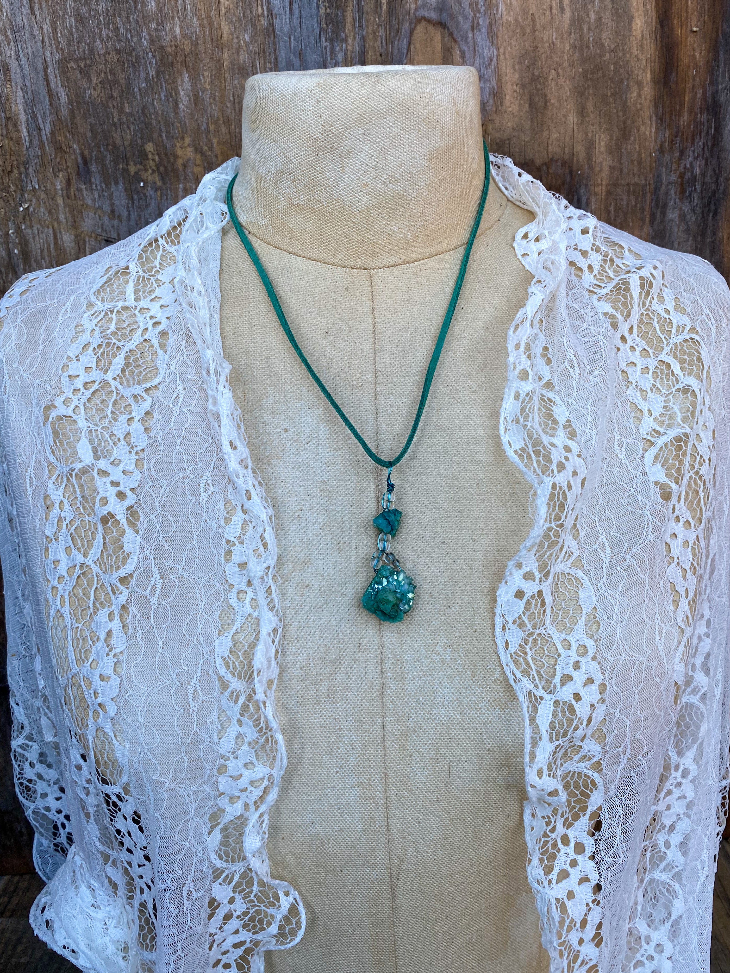 Green Crystal necklace