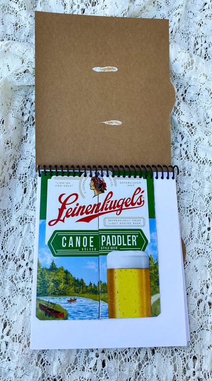 Leinenkugel’s Canoe Paddler Recycled Beer Carton Notebook