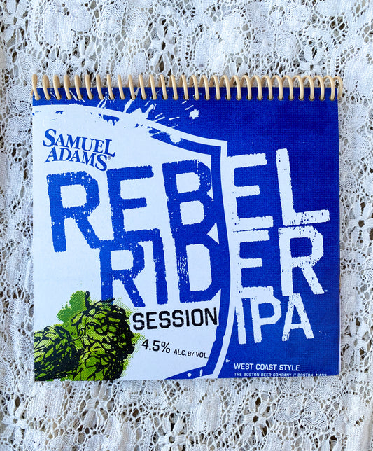 Samuel Adams Rebel Rider Recycled Beer Carton Notebook