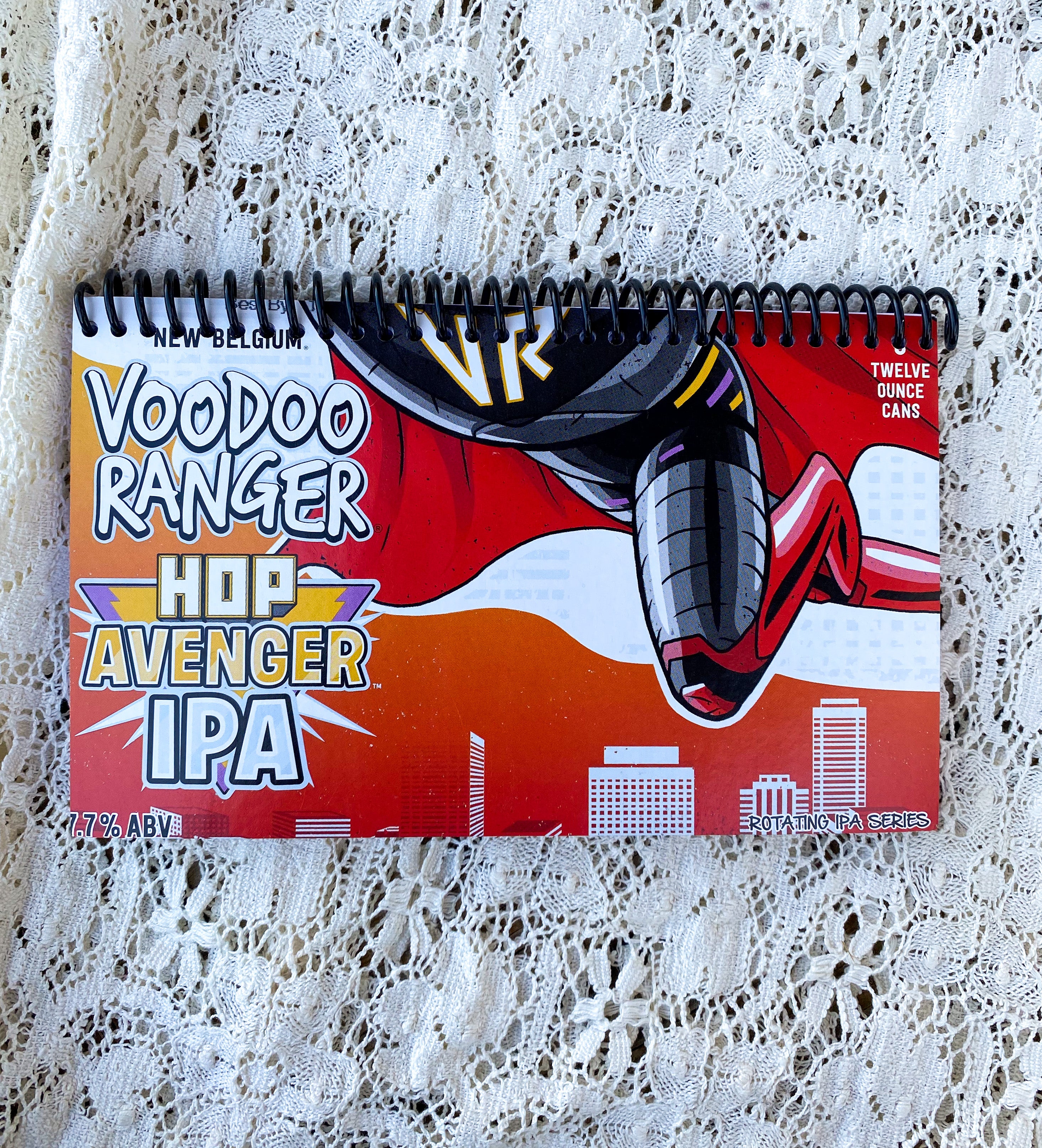 Voodoo Ranger Hop Avenger IPA Recycled Beer Carton Notebook