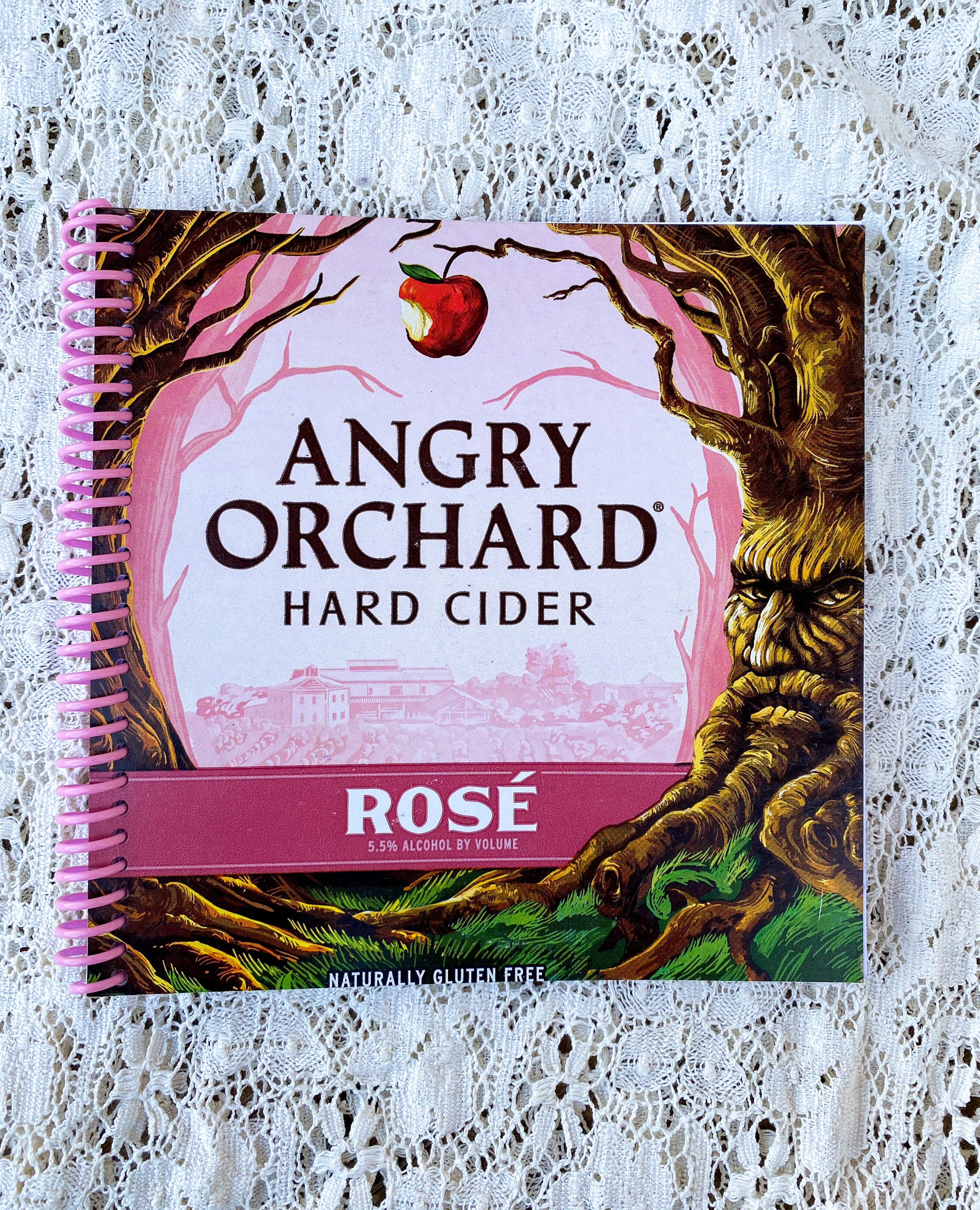Angry Orchard Rosé Recycled Beer Carton Notebook