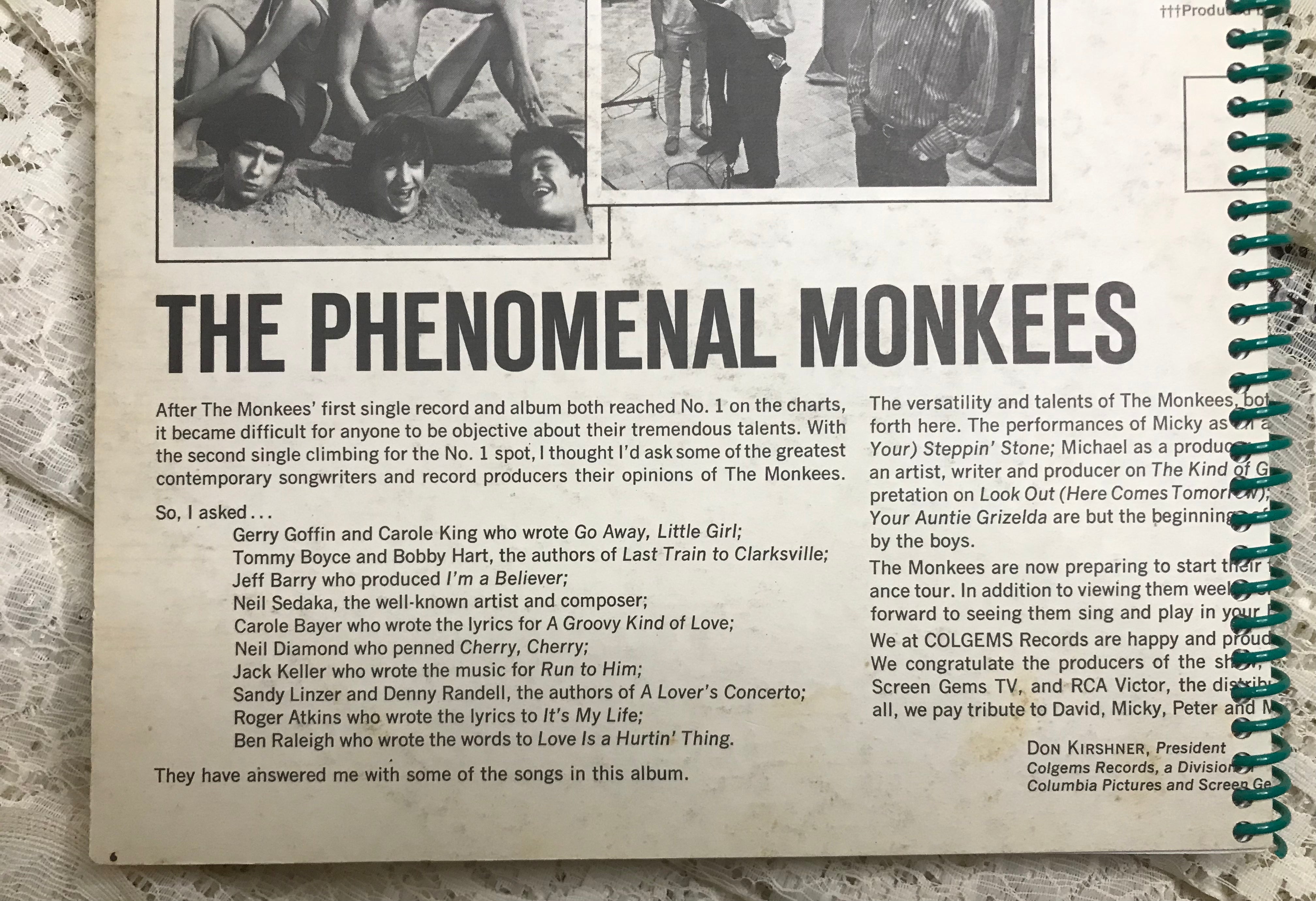 Monkees Album Cover Notebook