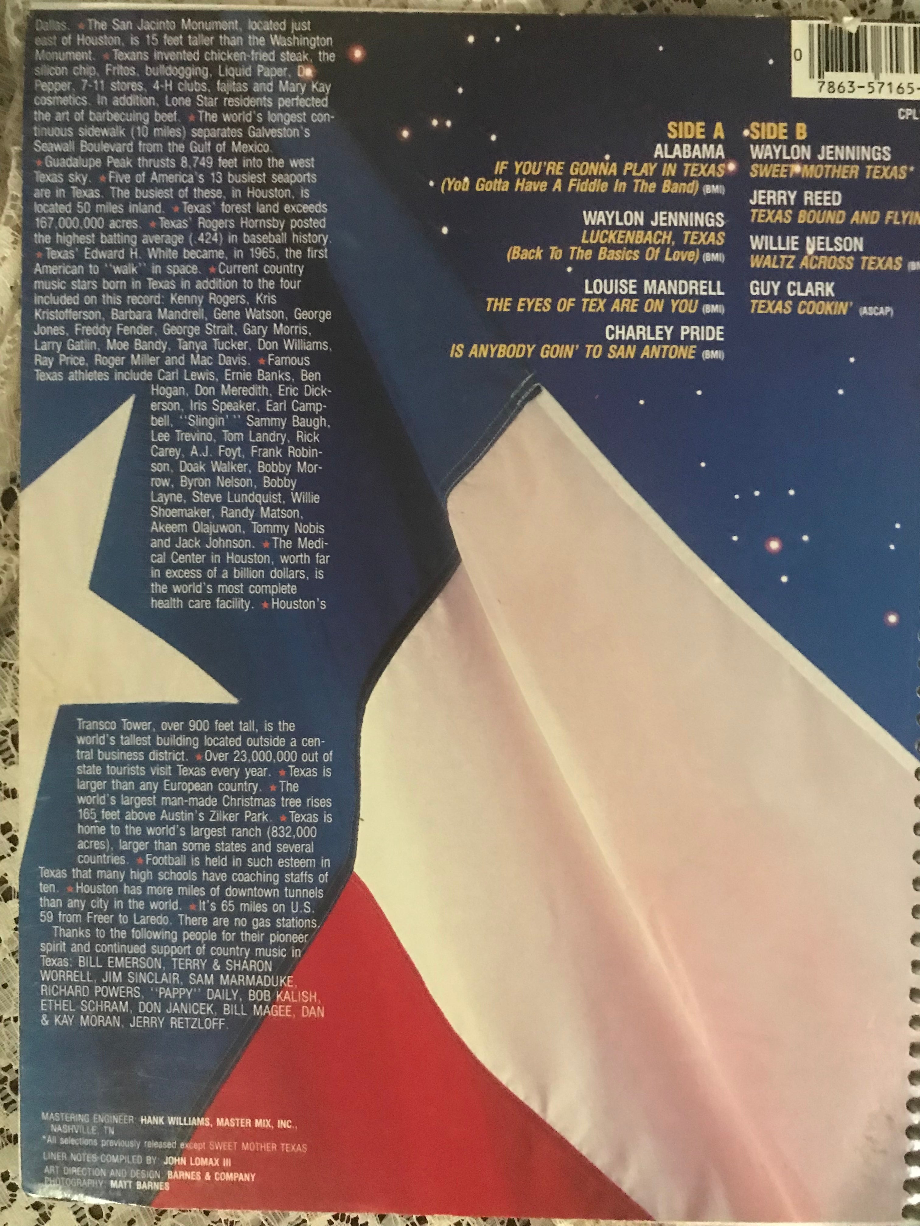 Stars In Texas Album Cover Notebook