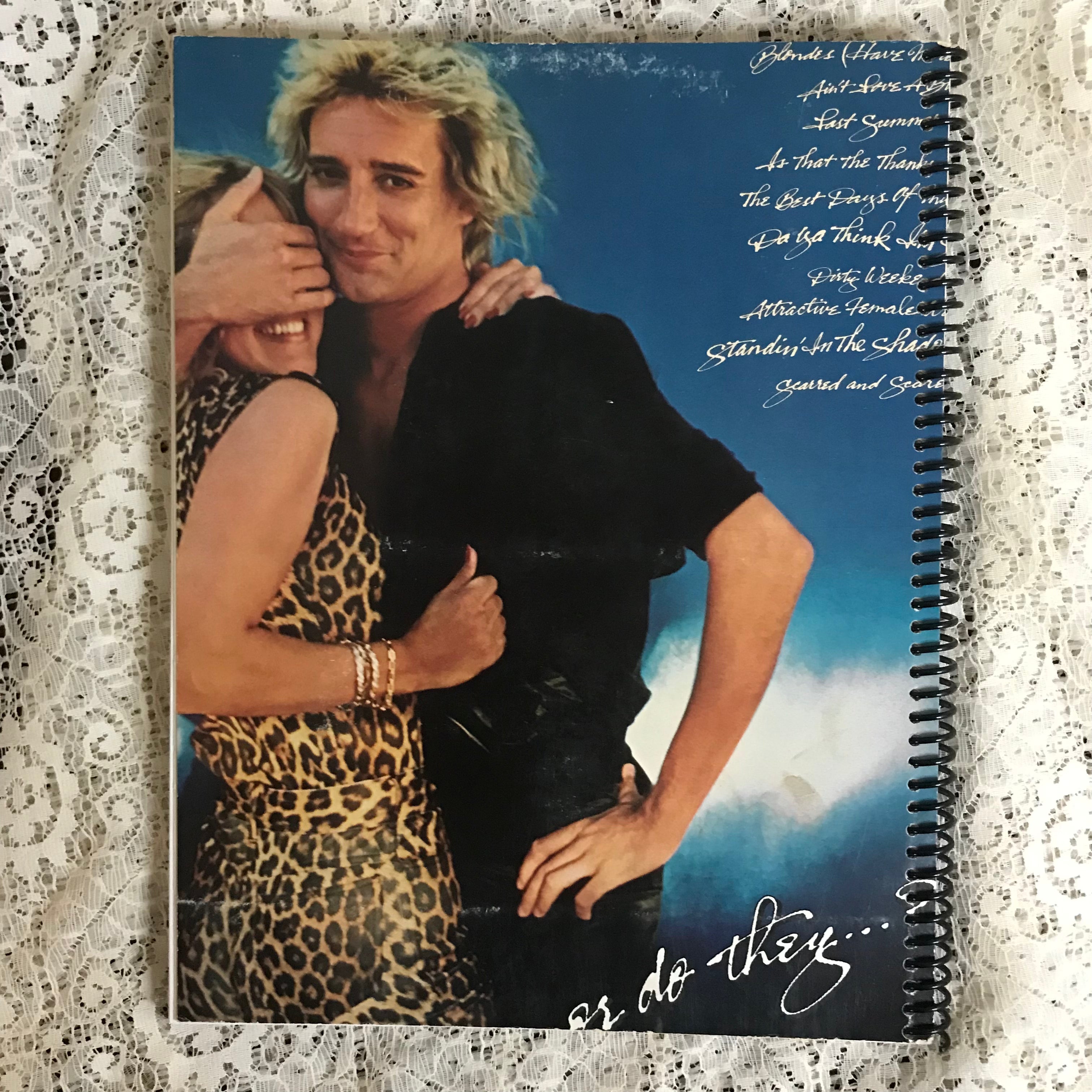 Rod Stewart Recycled Album Cover Notebook