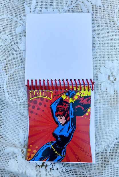 Marvel Comics - Spider Man and Captain America Recycled Kleenex Box Notebook