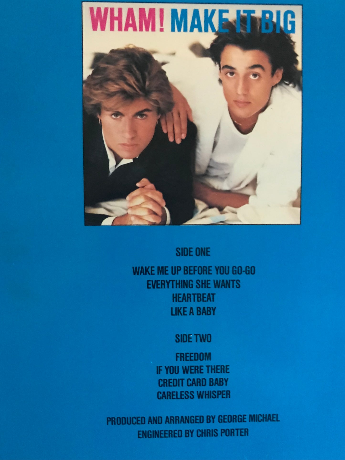 Wham Make It Big Album Cover Notebook