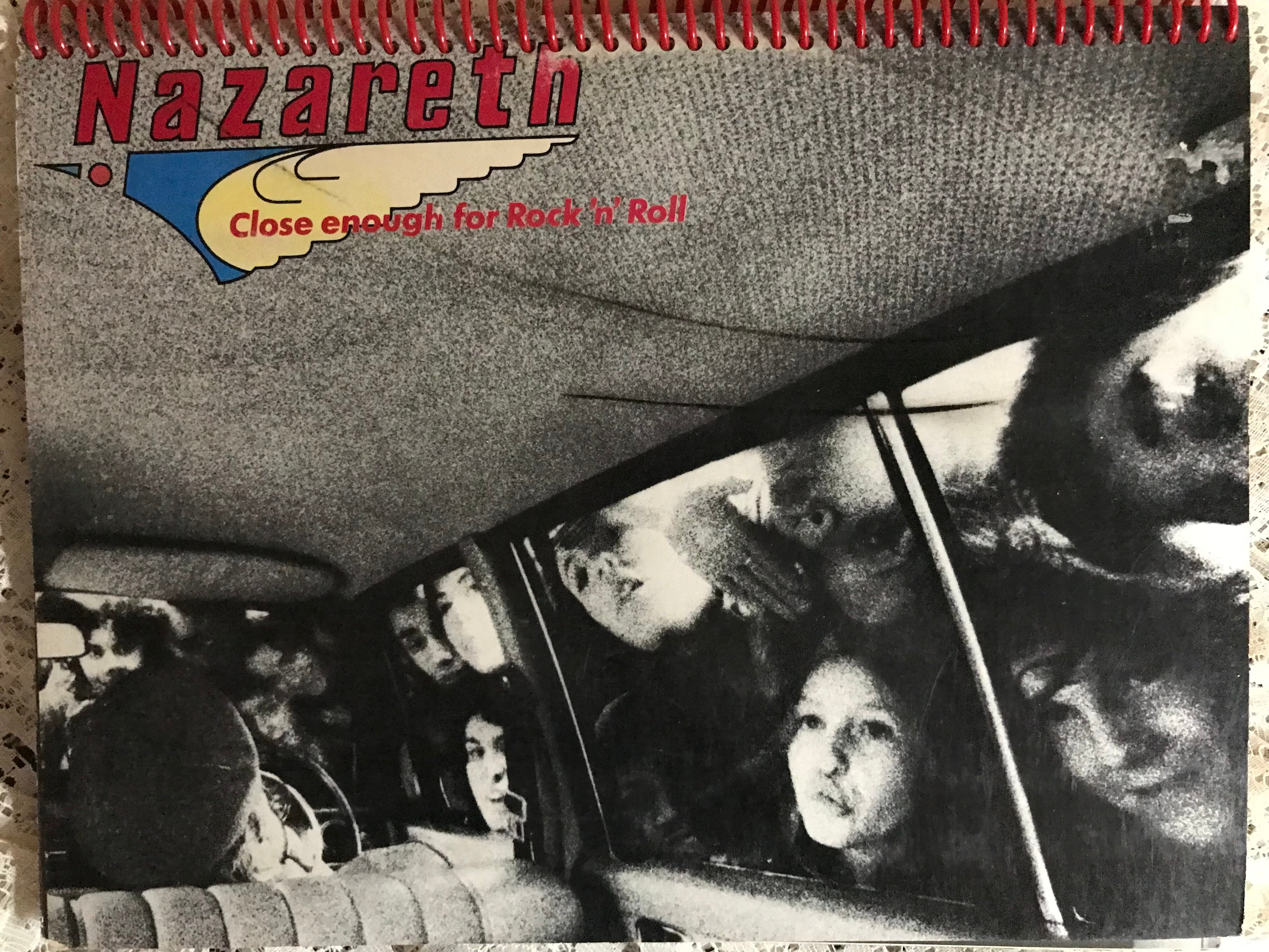 Nazareth Close Enough For Rock N Roll Album Cover Notebook