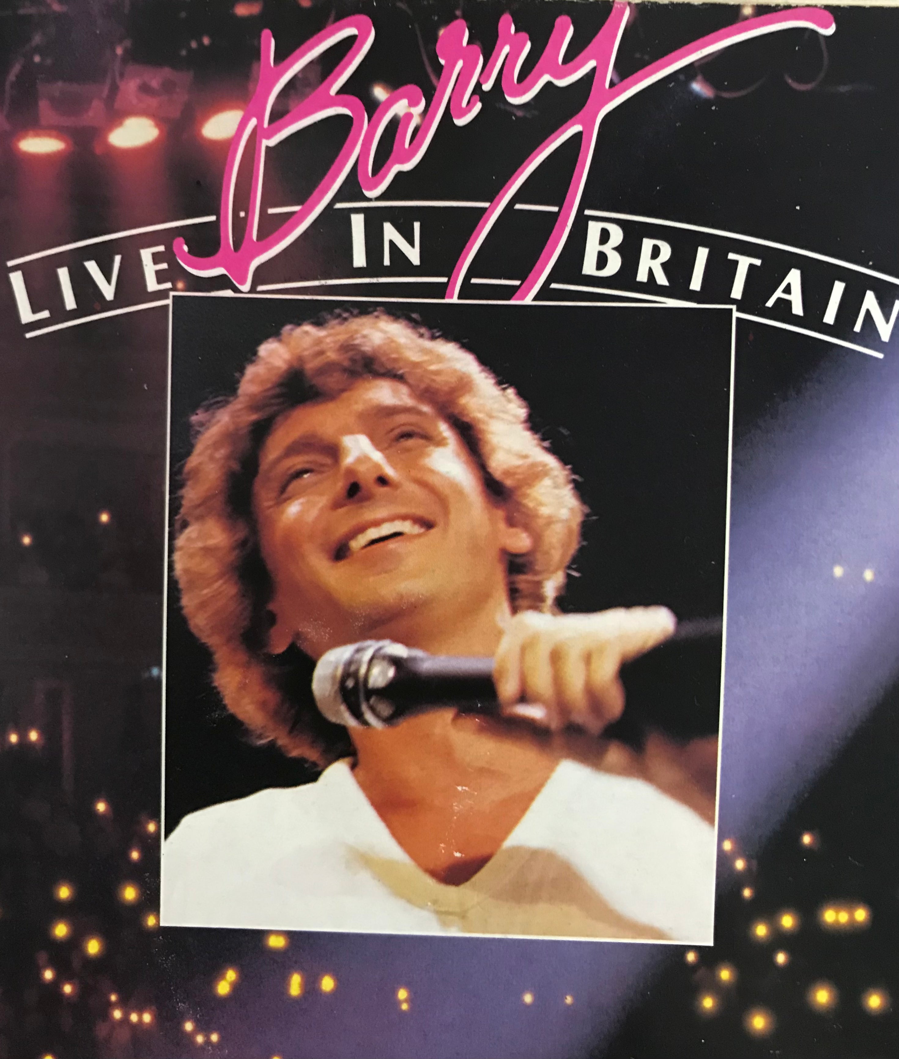 Barry Manilow Live In Britain Album Cover Notebook