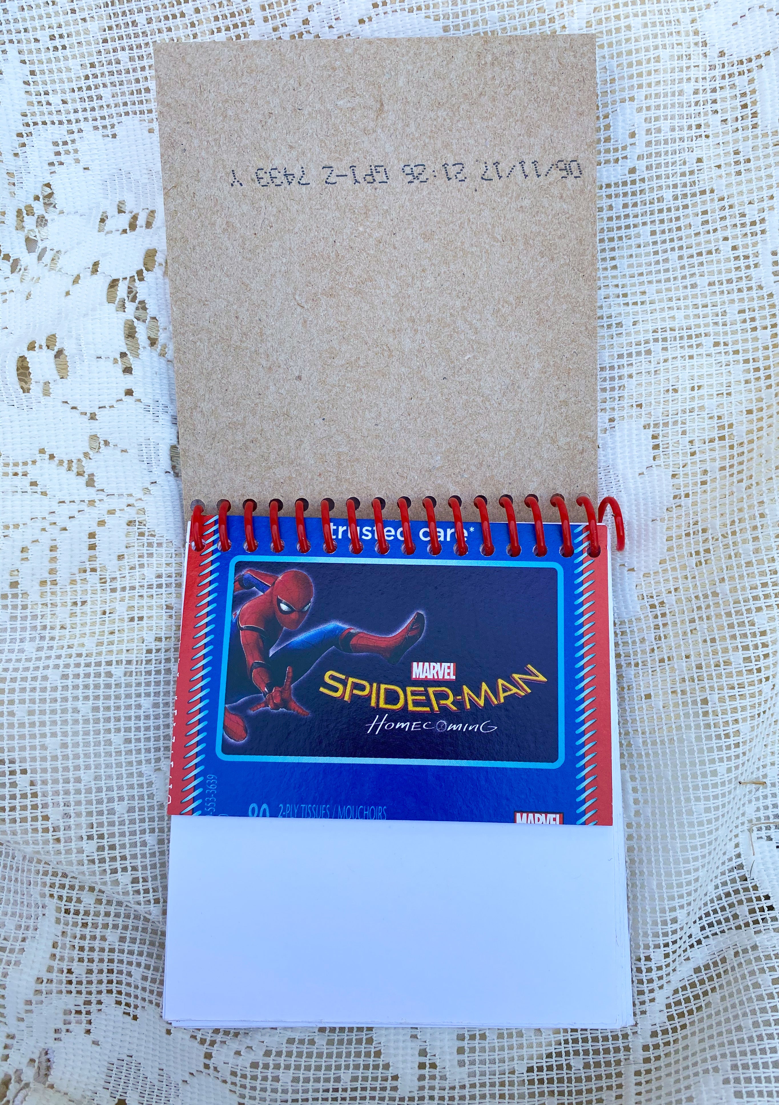 Spider Man - Marvel Comics Recycled Kleenex Box Notebook