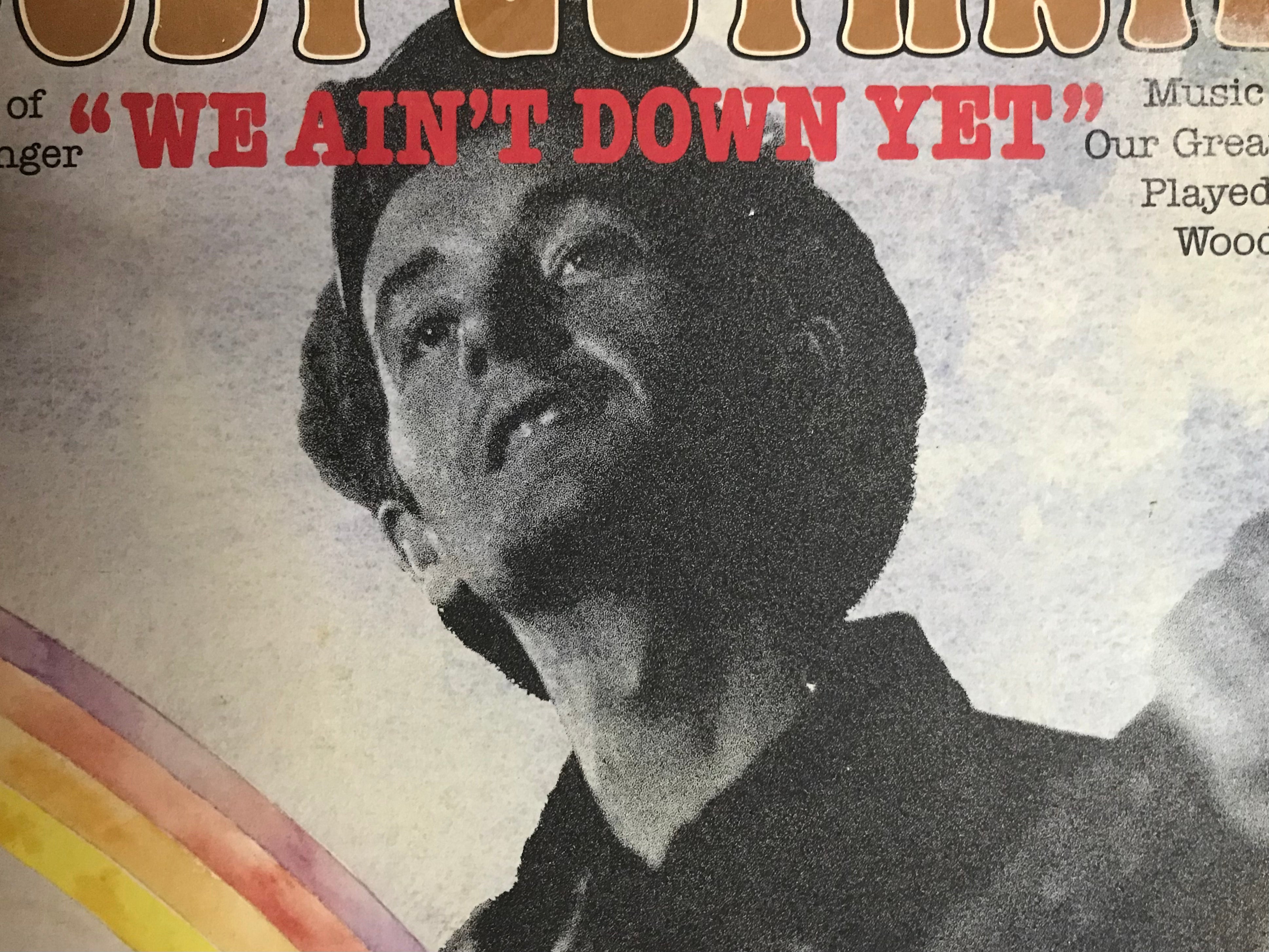 Woody Guthrie Album We Ain’t Down Yet Cover Notebook