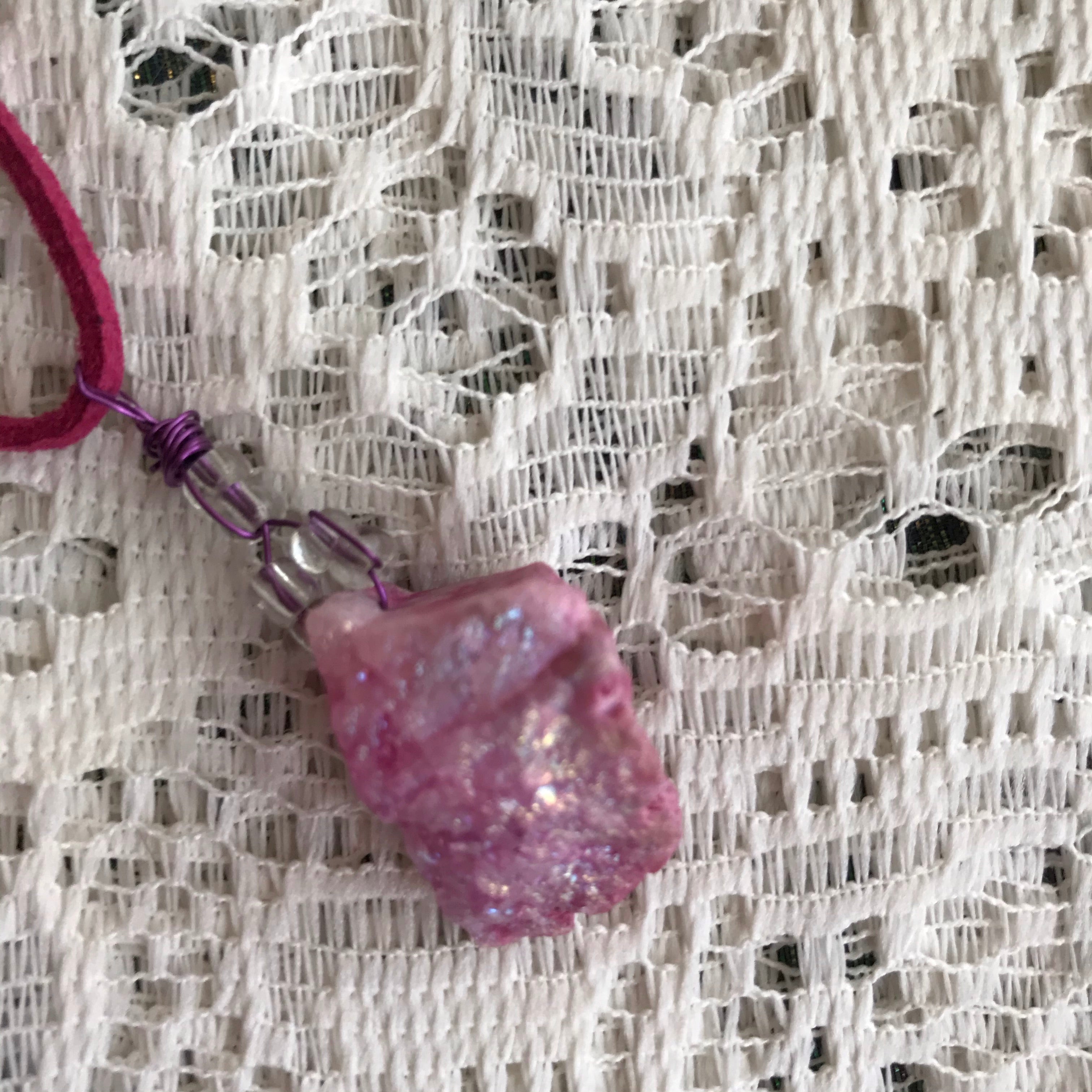 Pink Crystal Necklace