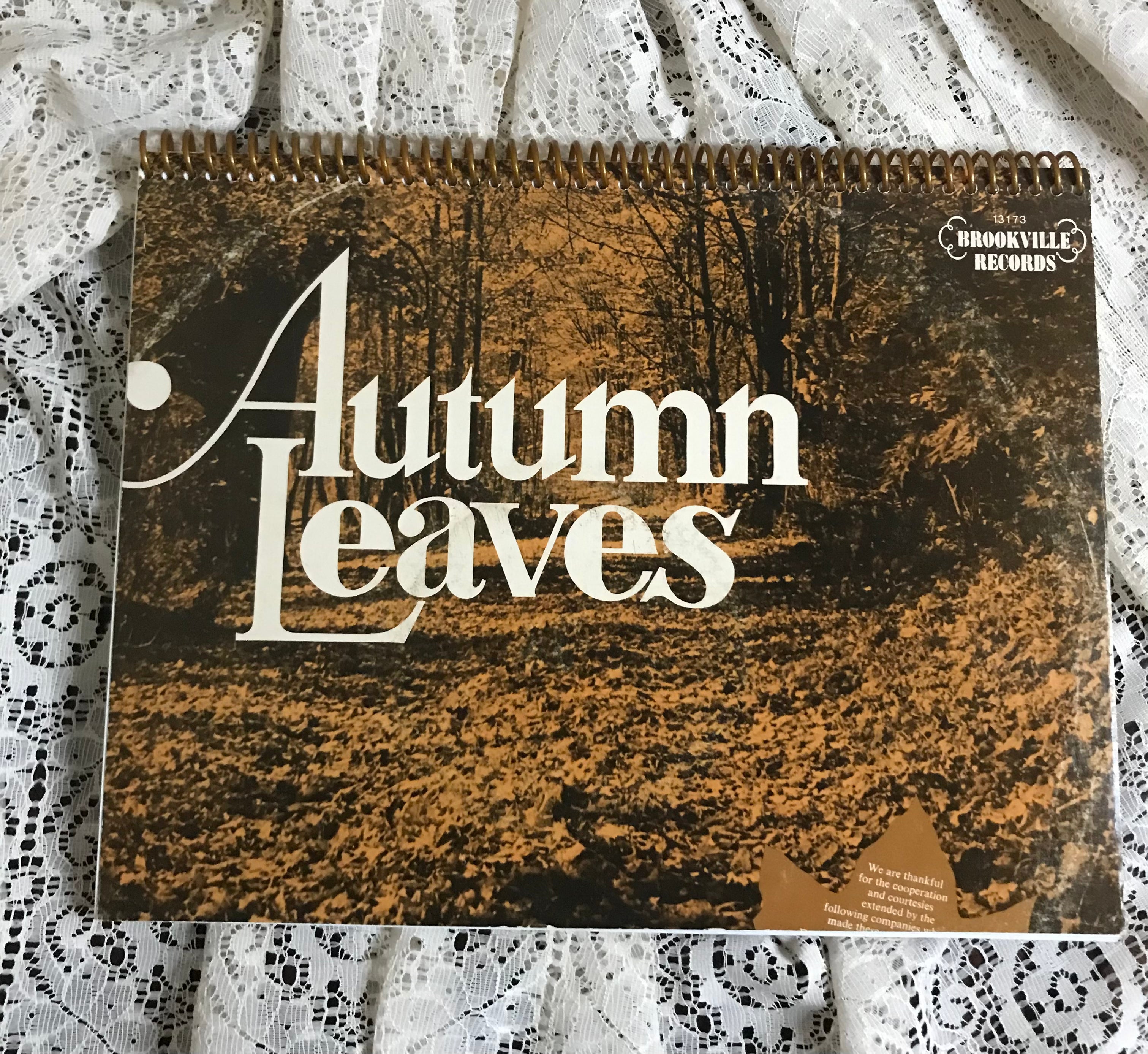 Autumn Leaves Album Cover Notebook