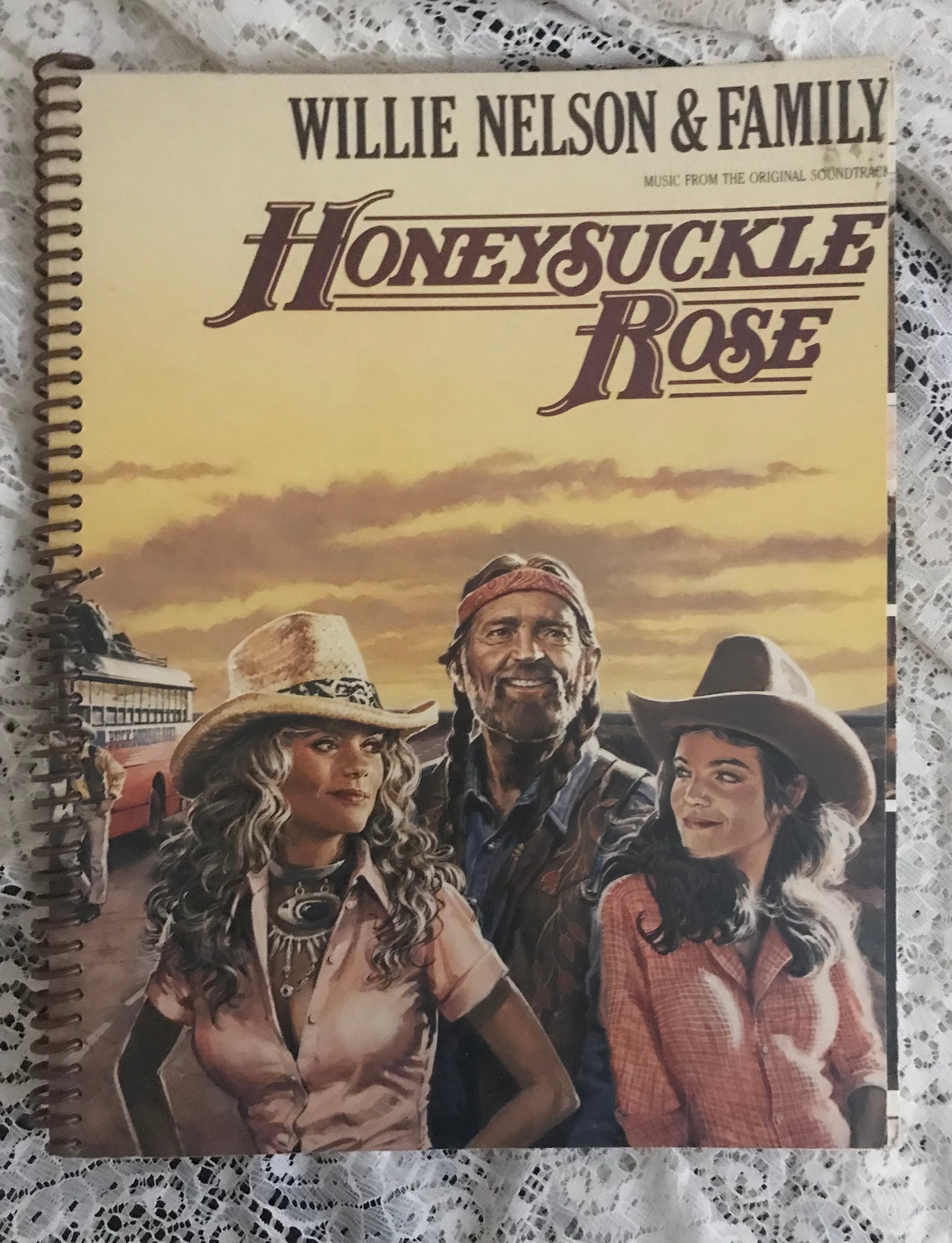 Willie Nelson Honeysuckle Rose Album Cover Notebook