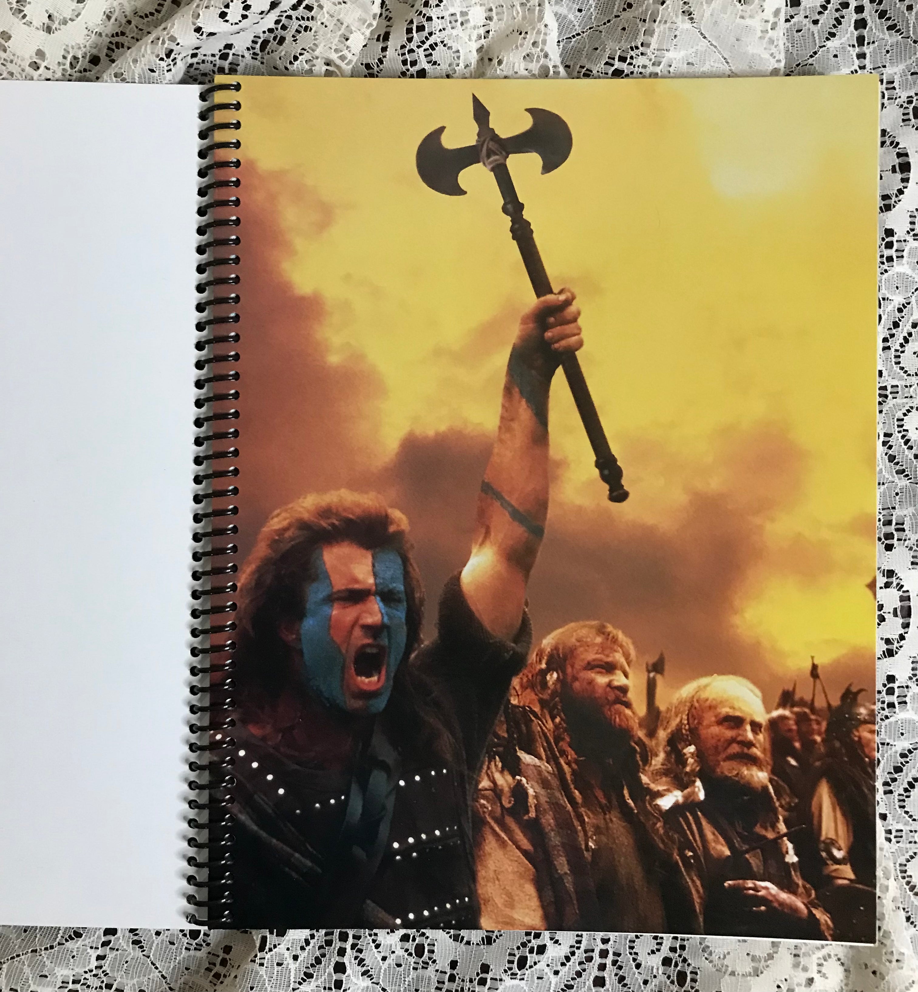 Braveheart Mel Gibson Album Cover Notebook