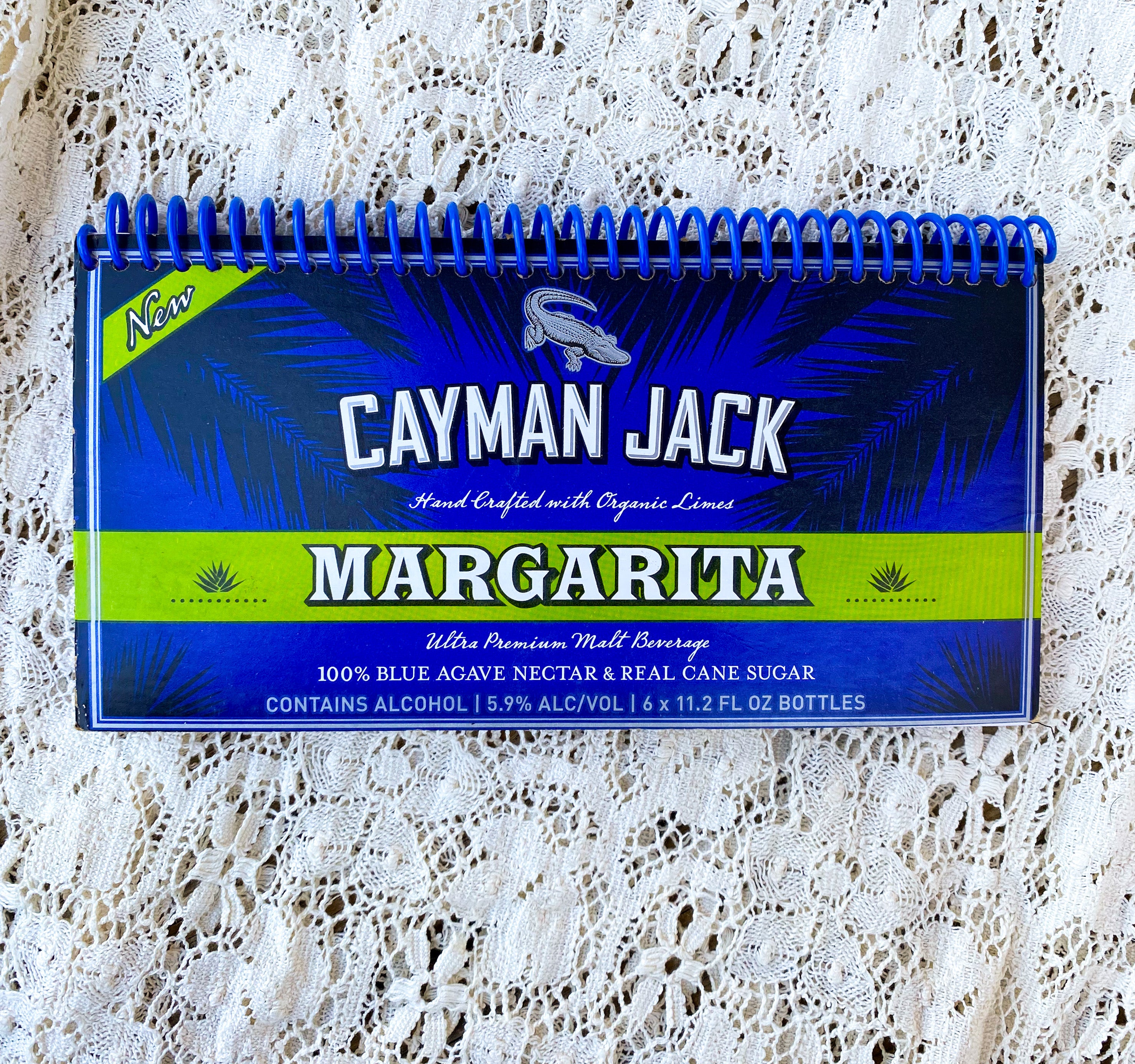 Cayman Jack Margarita Recycled Beer Carton Notebook