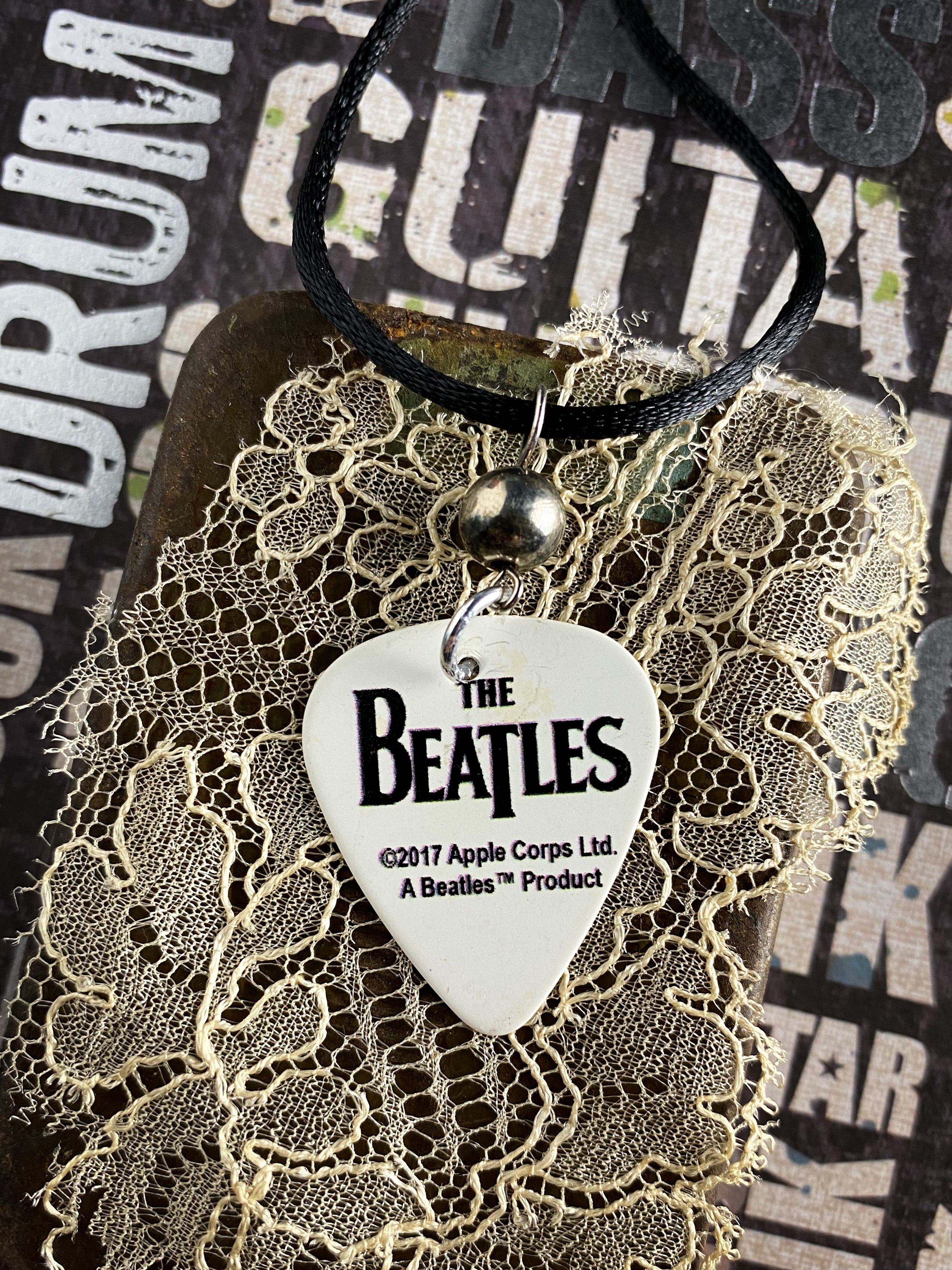 Guitar Pick Necklace - The Beatles