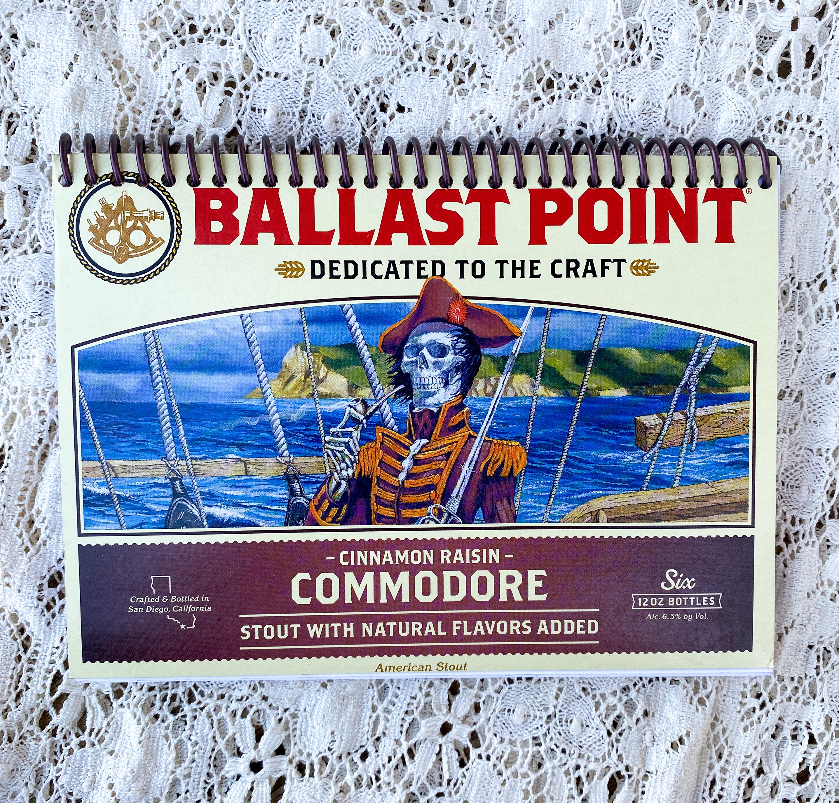 Ballast Point Recycled Beer Carton Notebook