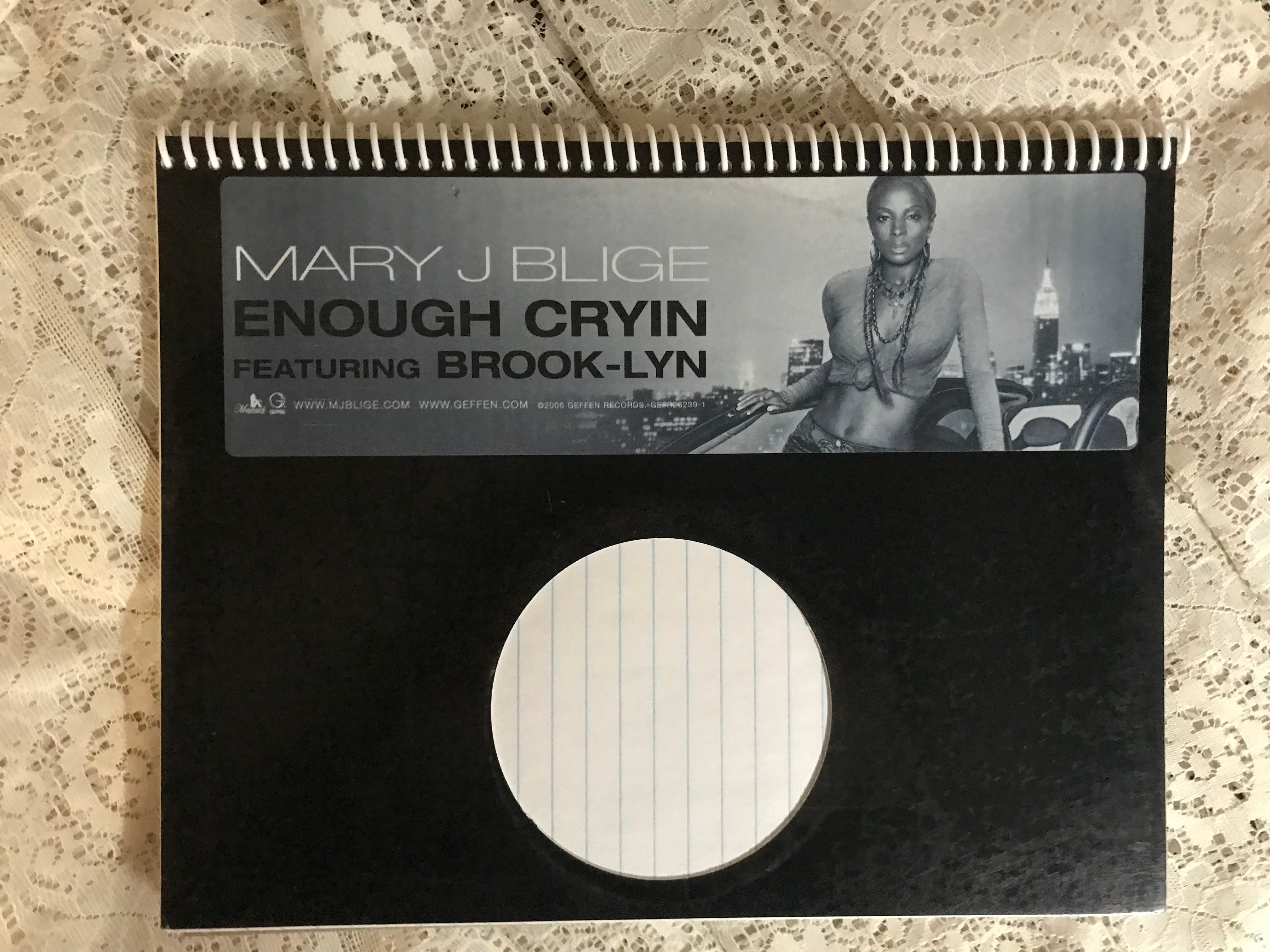 Mary J Blige Album Cover Notebook