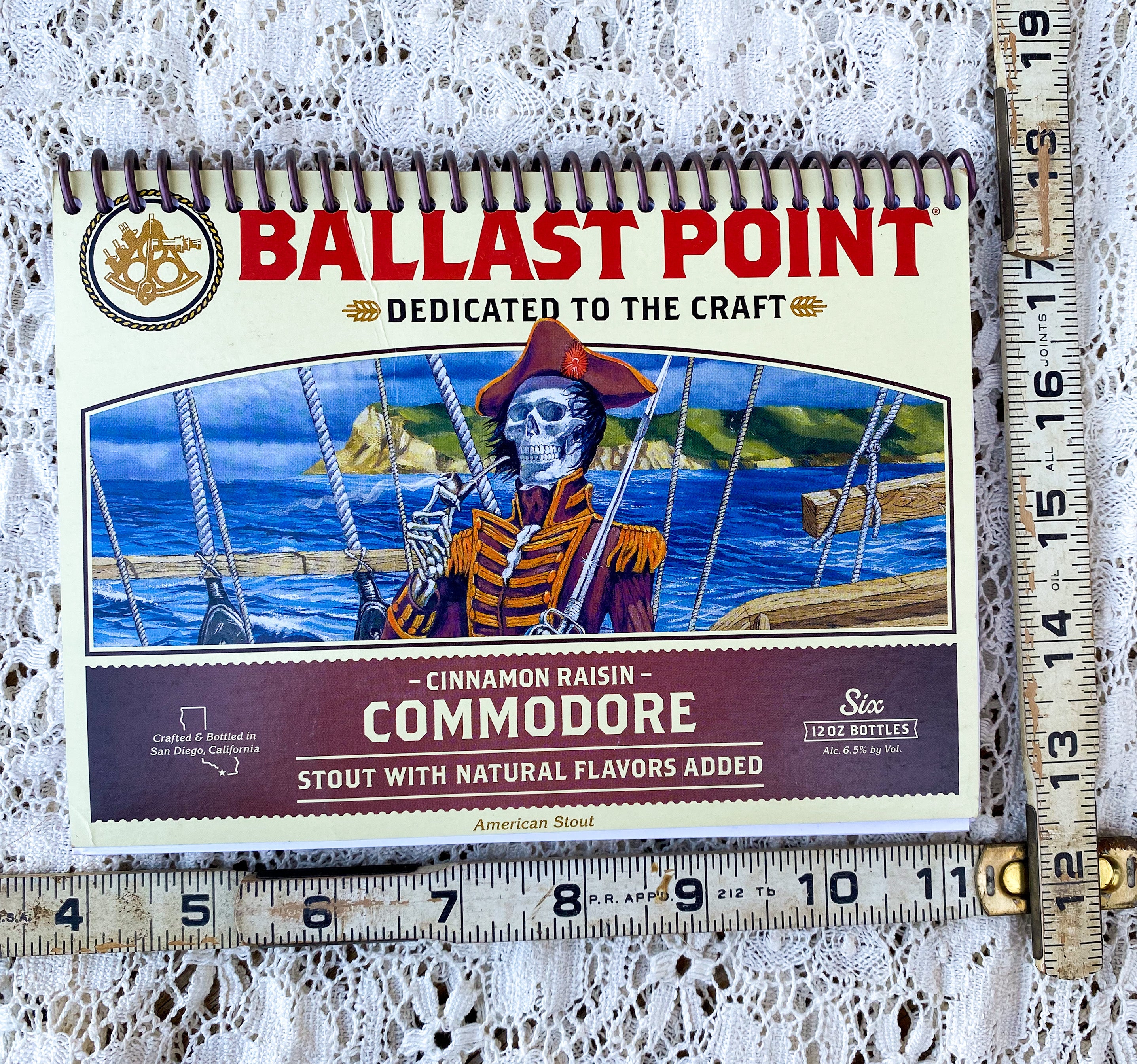 Ballast Point Recycled Beer Carton Notebook