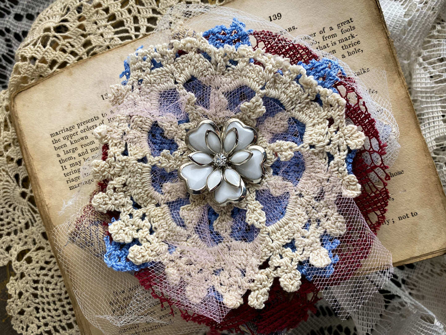 Beautiful Shabby Chic Wrist Cuff