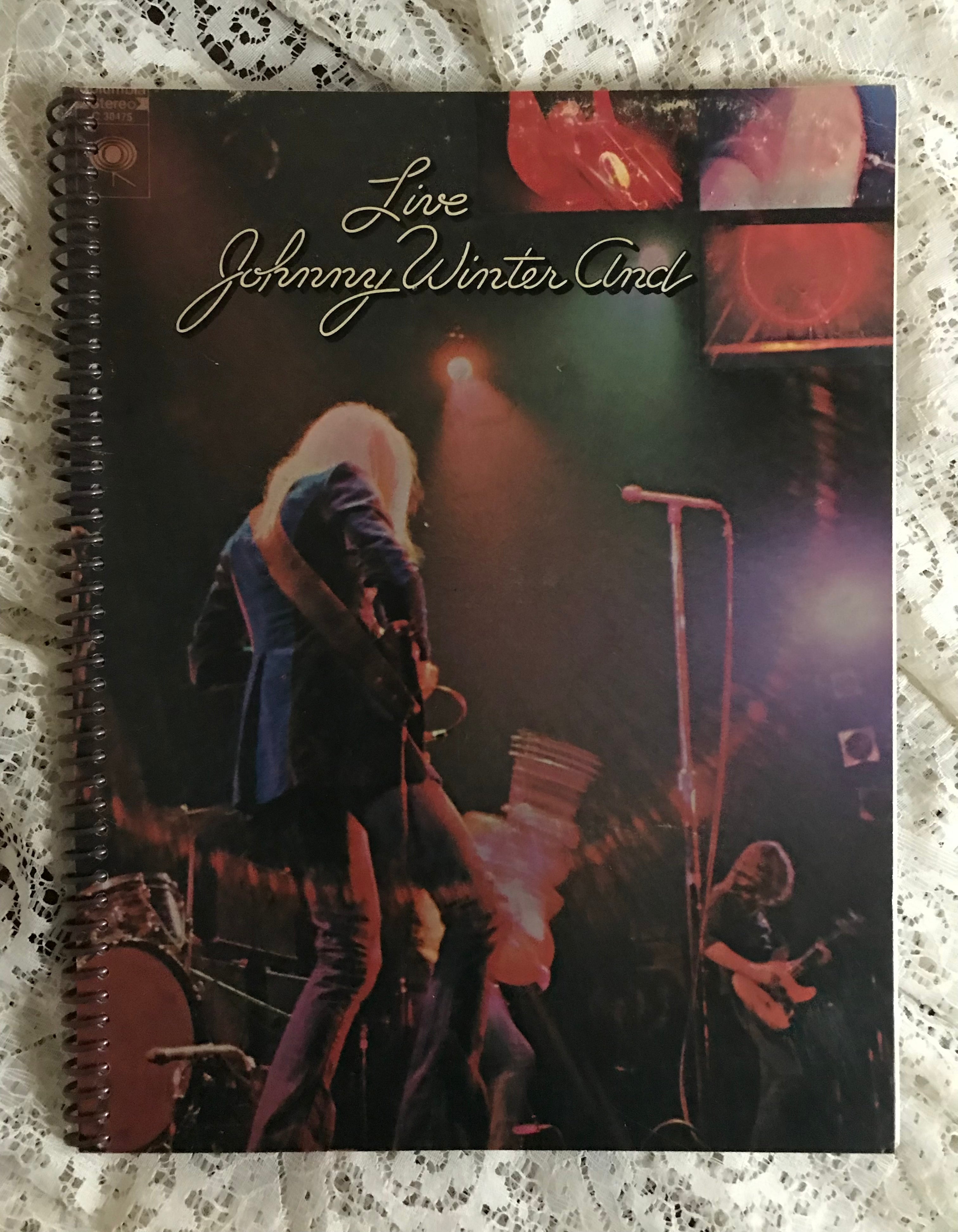 Johnny Winter And Live Album Cover Notebook