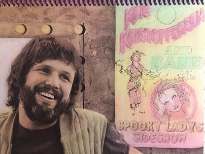 Kris Kristofferson Spooky Lady's Sideshow Album Cover Notebook