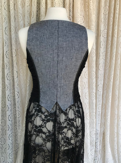 Ladies Vest With Lace Skirt -SMALL