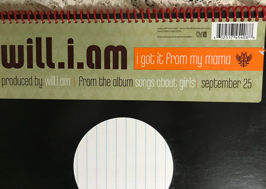 Will. i. am Album Cover Notebook