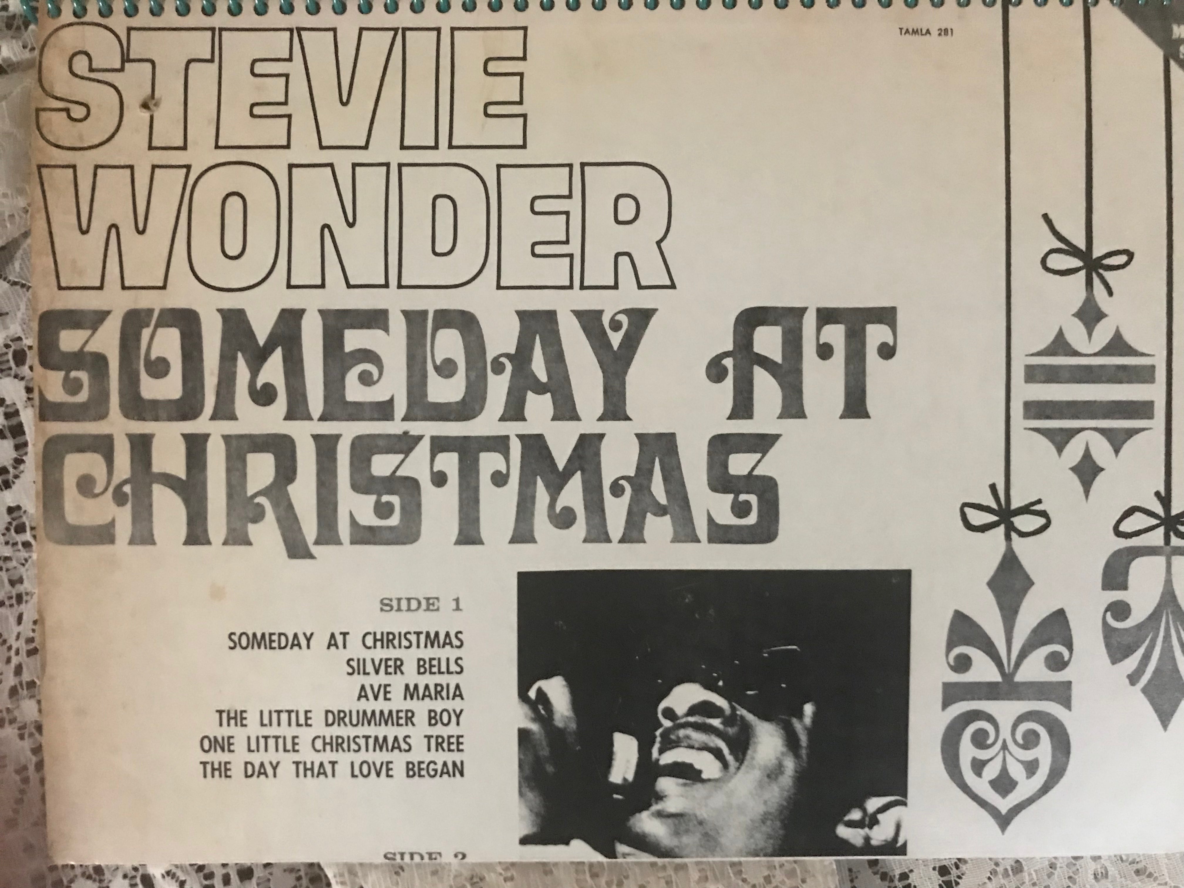 Stevie Wonder Some Day at Christmas Album Cover Notebook