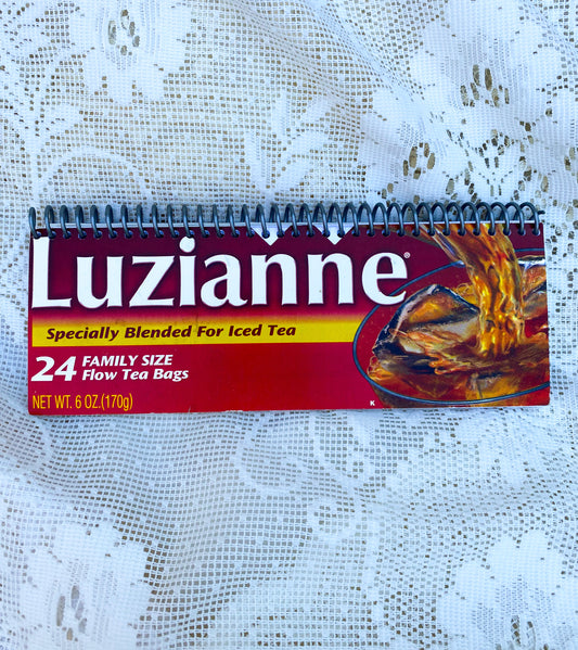 Luzianne Iced Tea Upcycled Spiral Notebook