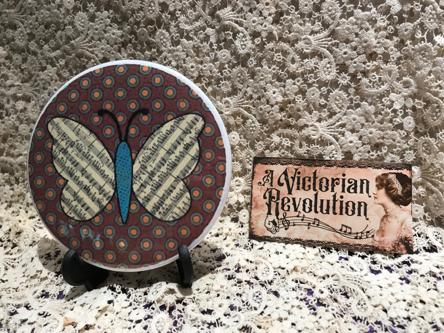 Pocket Mirror Butterfly