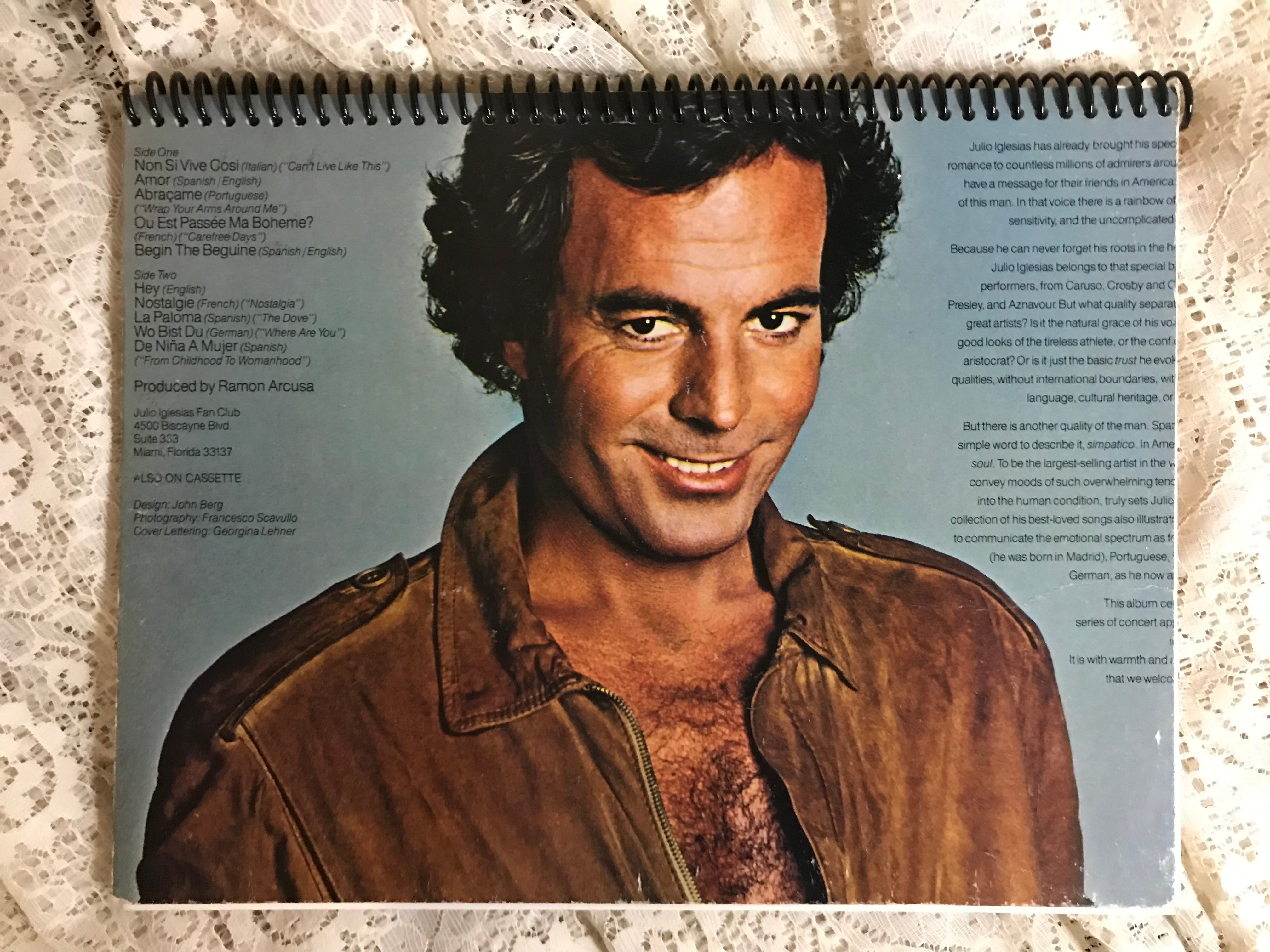 Julio Iglesias Album Cover Notebook