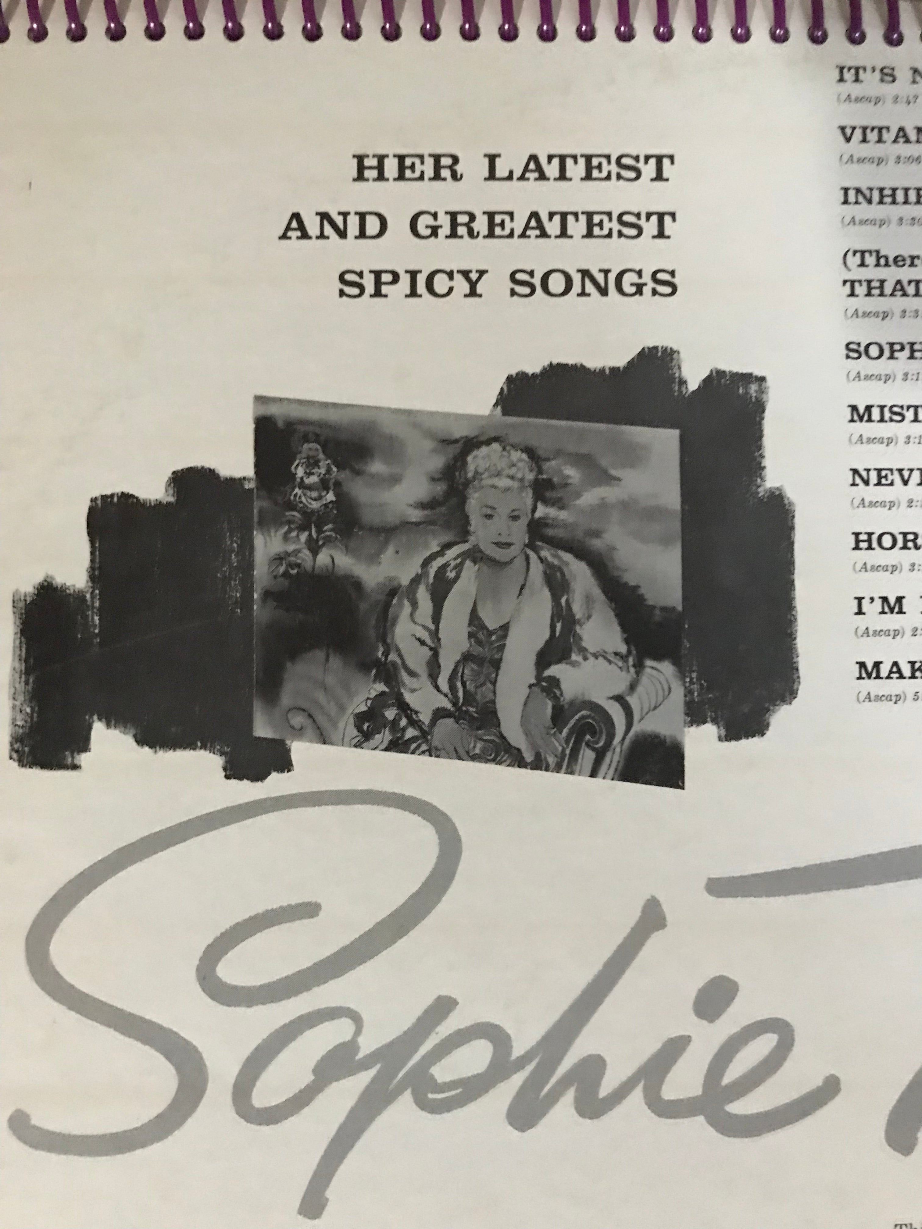 Sophie Tucker Album Cover Notebook