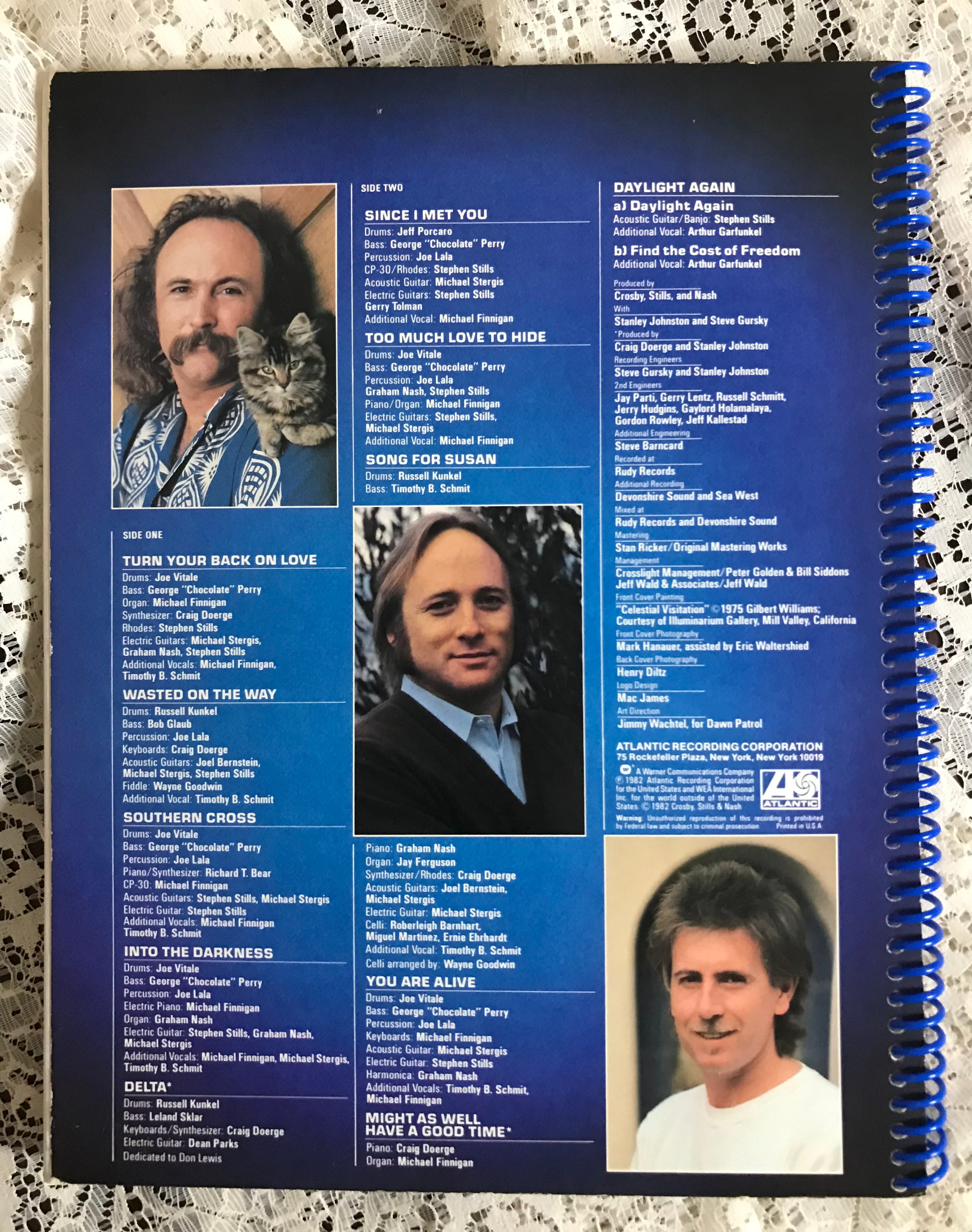 Crosby Stills Nash and Young Album Cover Notebook