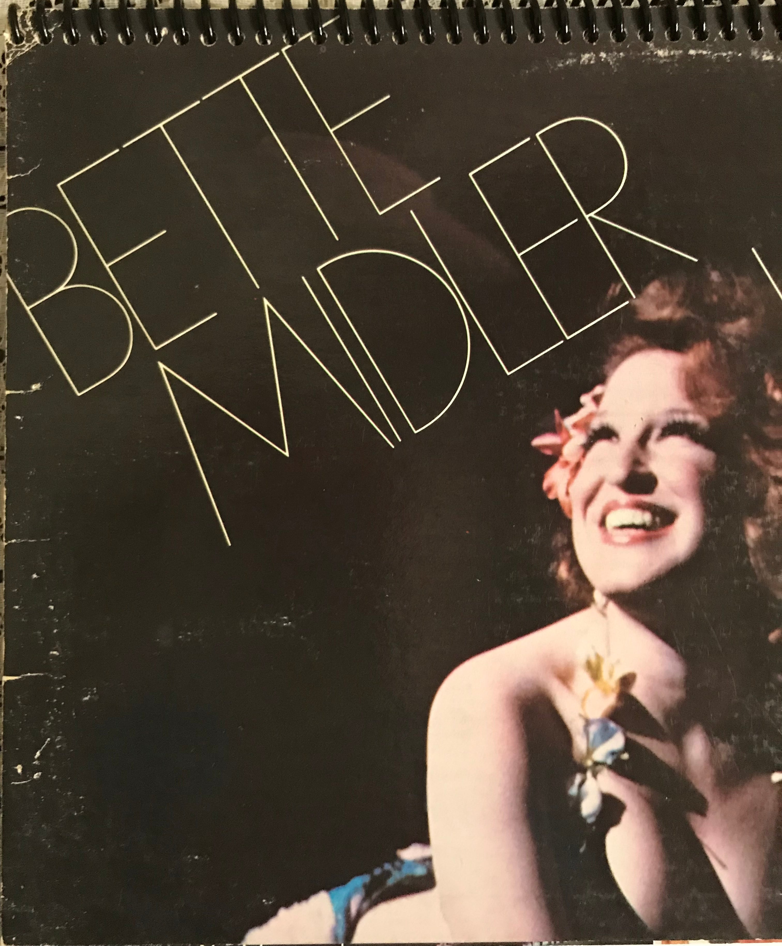 Bette Midler Live At Las Vegas Album Cover Notebook