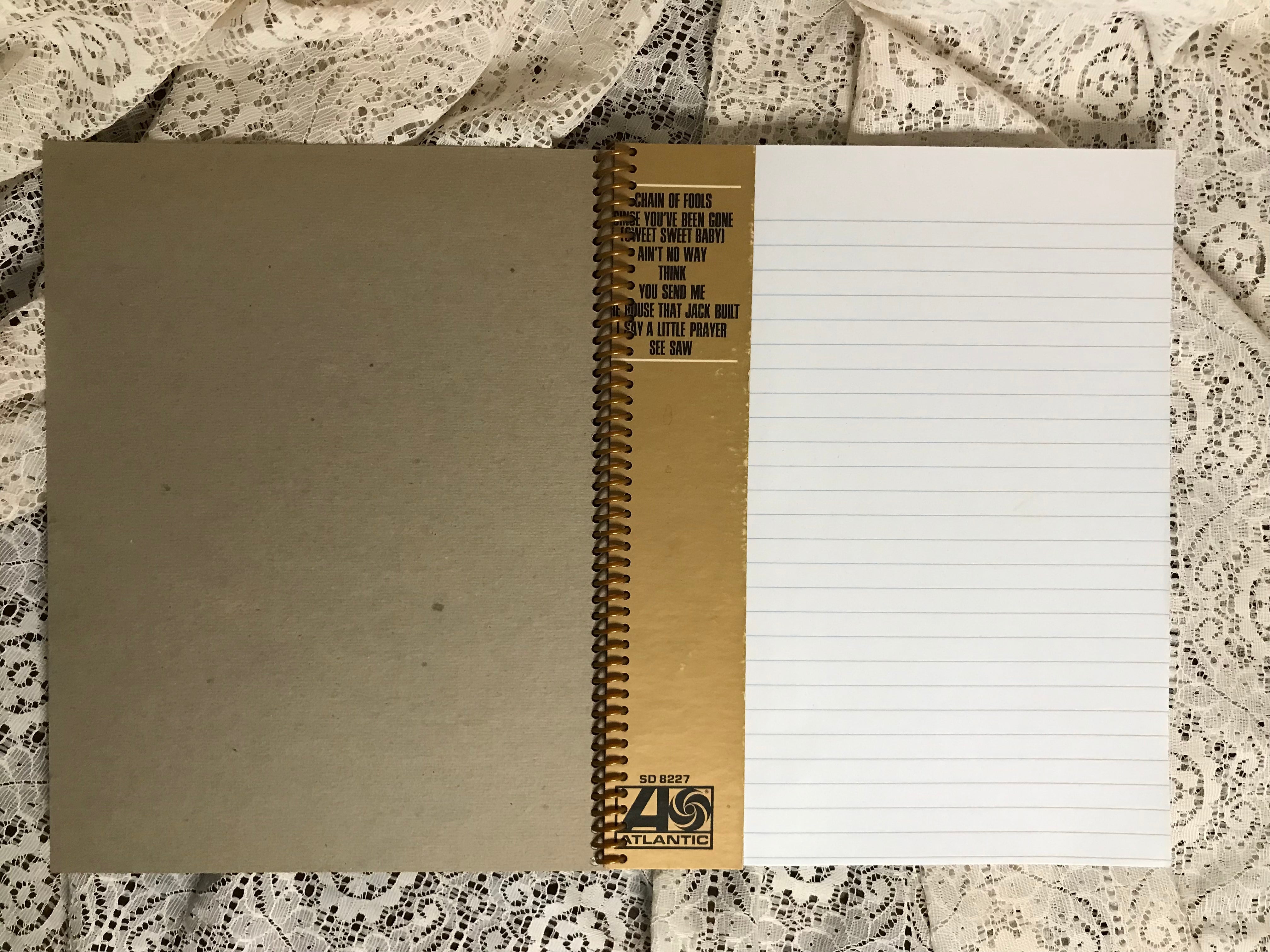 Aretha Franklin Gold Album Cover Notebook