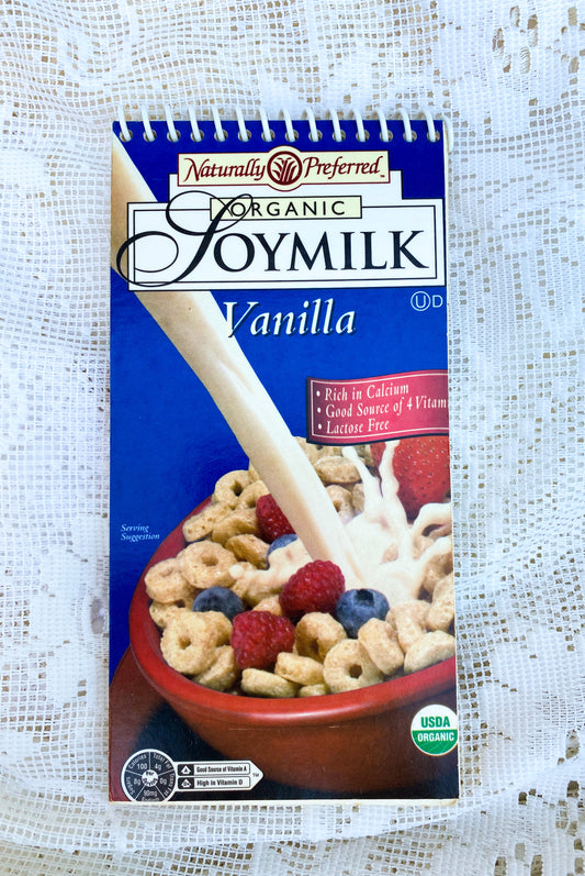 Organic Vanilla Soymilk Upcycled Spiral Notebook