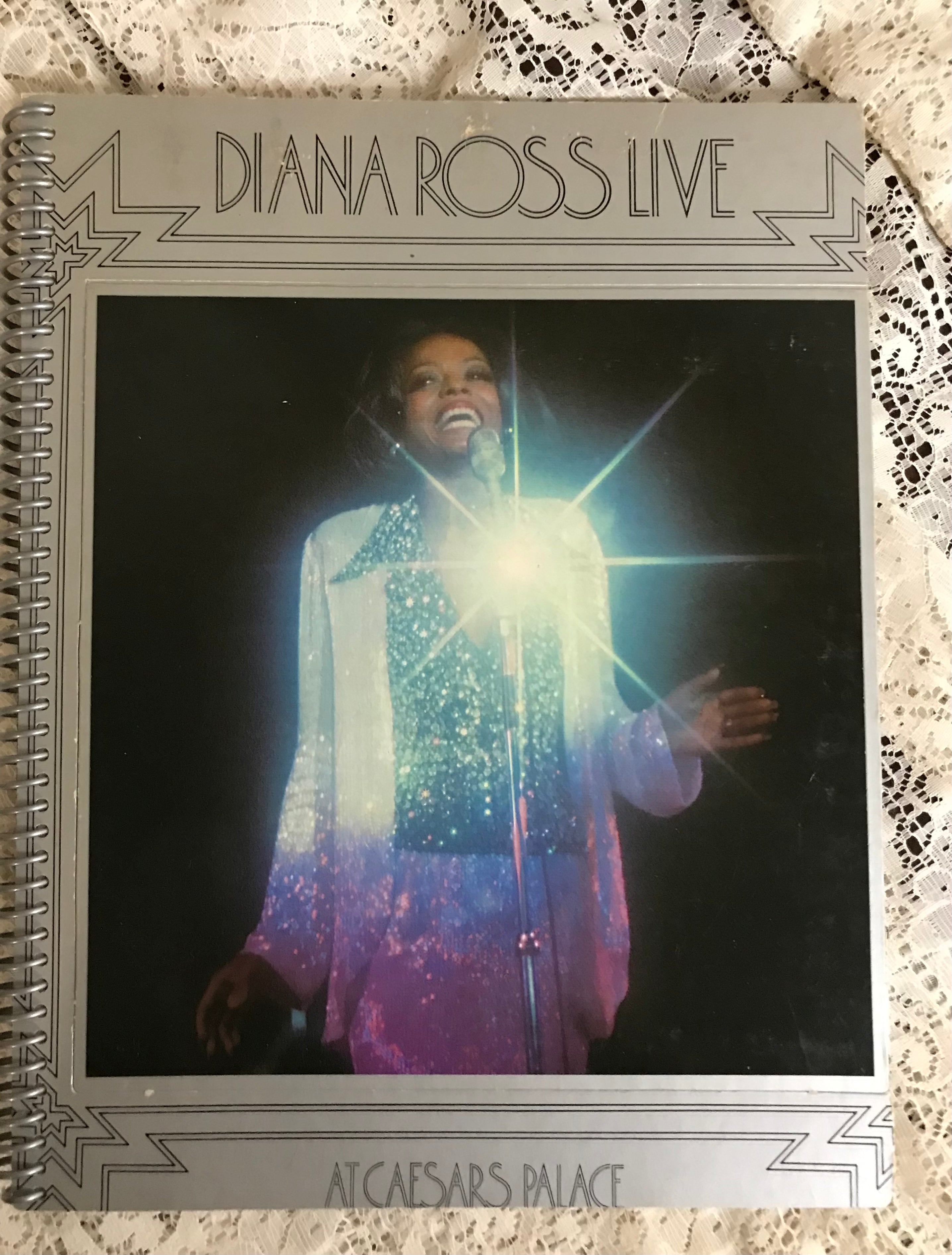 Diana Ross  Live Album Cover Notebook