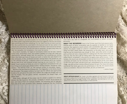 Garbo Album Cover Notebook