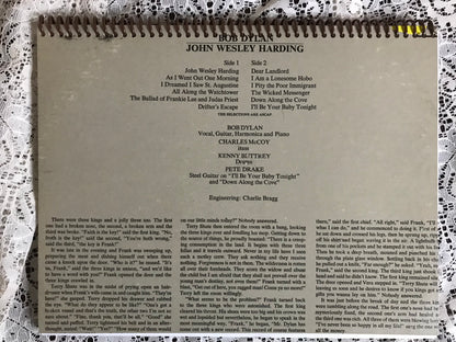Bob Dylan John Wesley Harding Album Cover Notebook