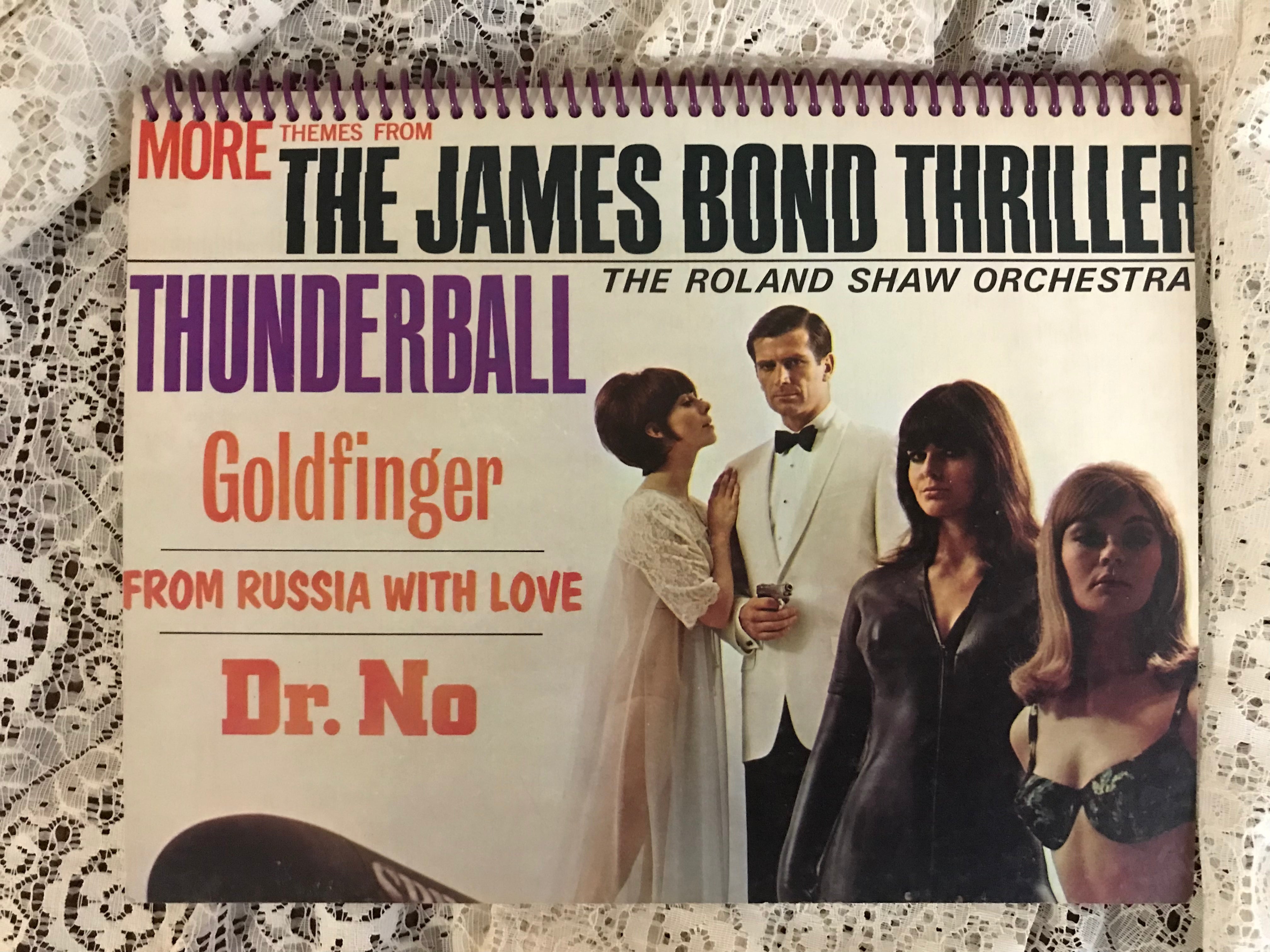 James Bond Thriller Recycled Album Cover Notebook