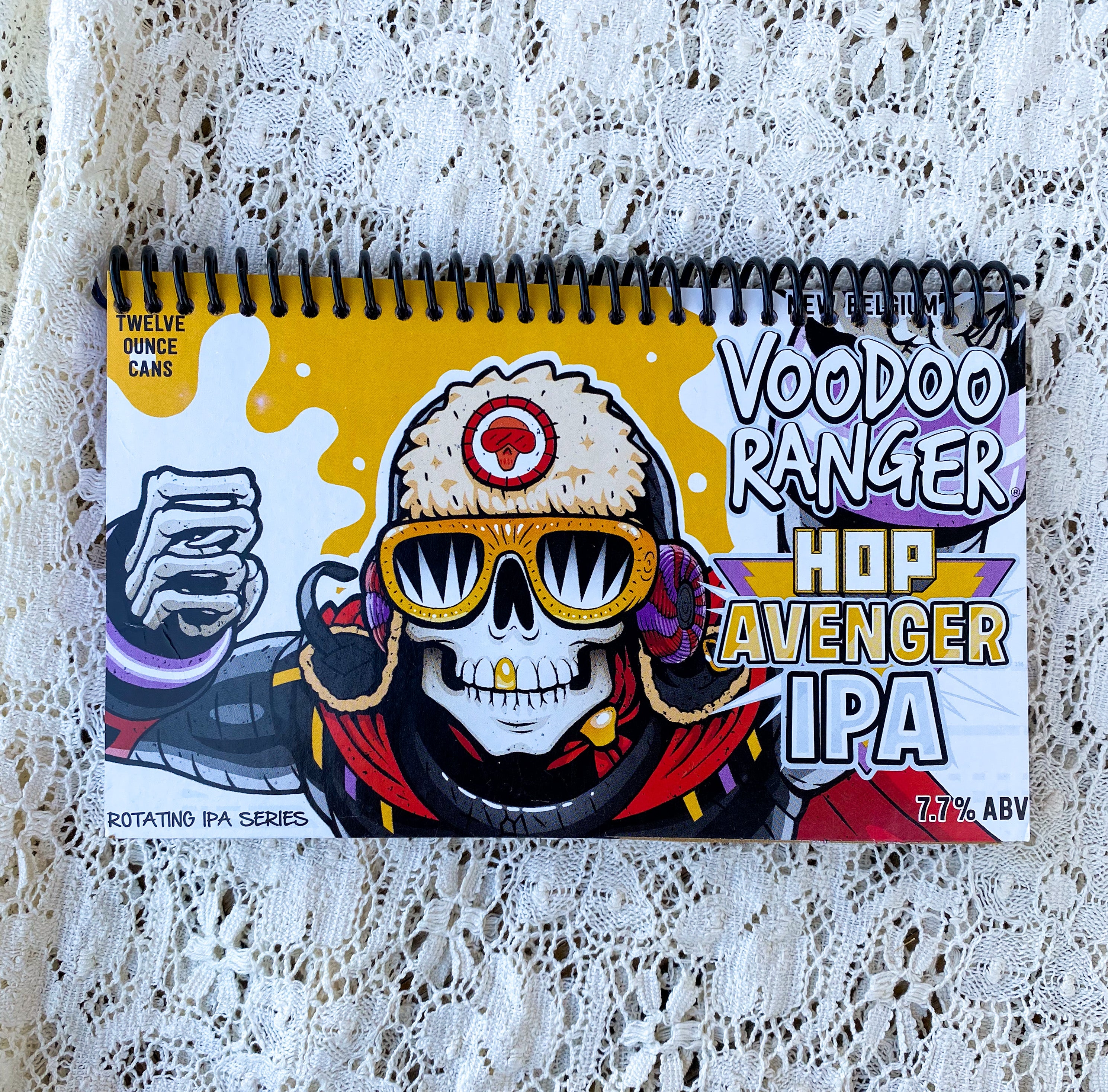 Voodoo Ranger Hop Avenger IPA Recycled Beer Carton Notebook