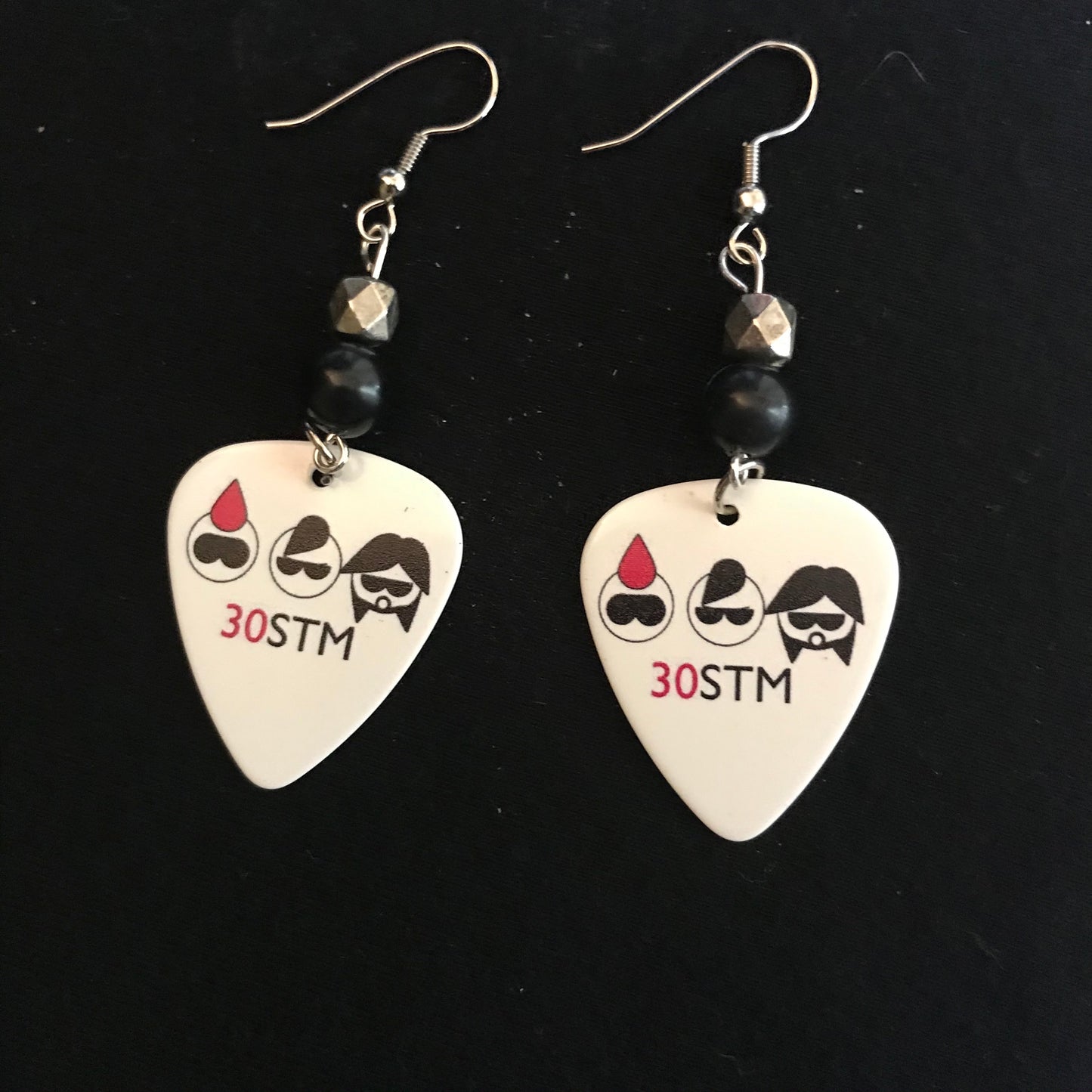 Guitar Pick Earrings - 30 Seconds to Mars