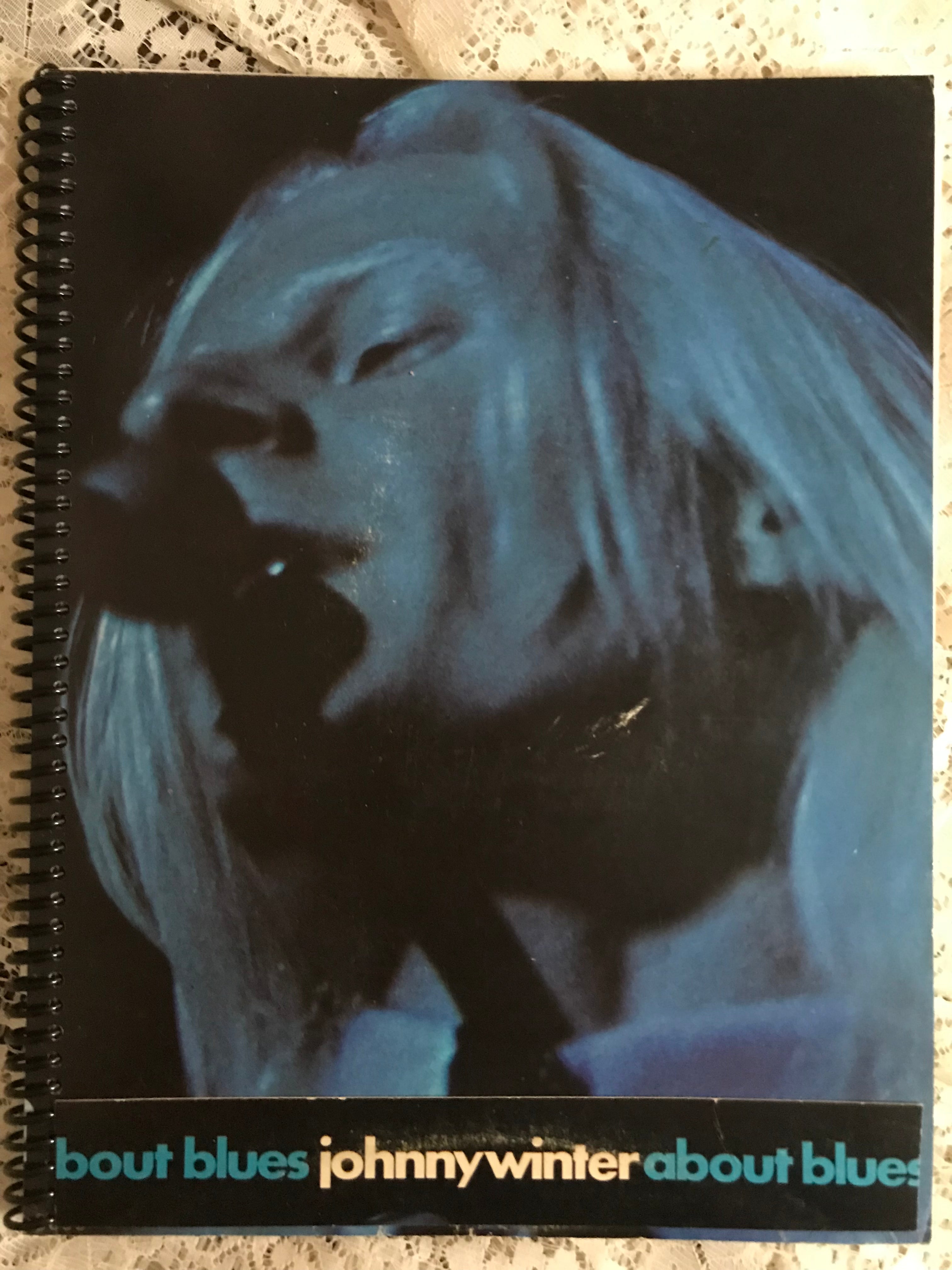 Johnny Winter About Blues Album Cover Notebook